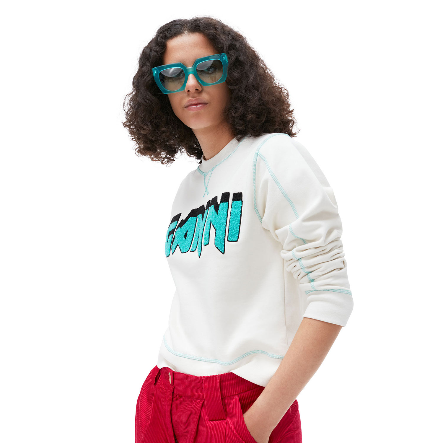 Ganni Isoli Pullover Egret