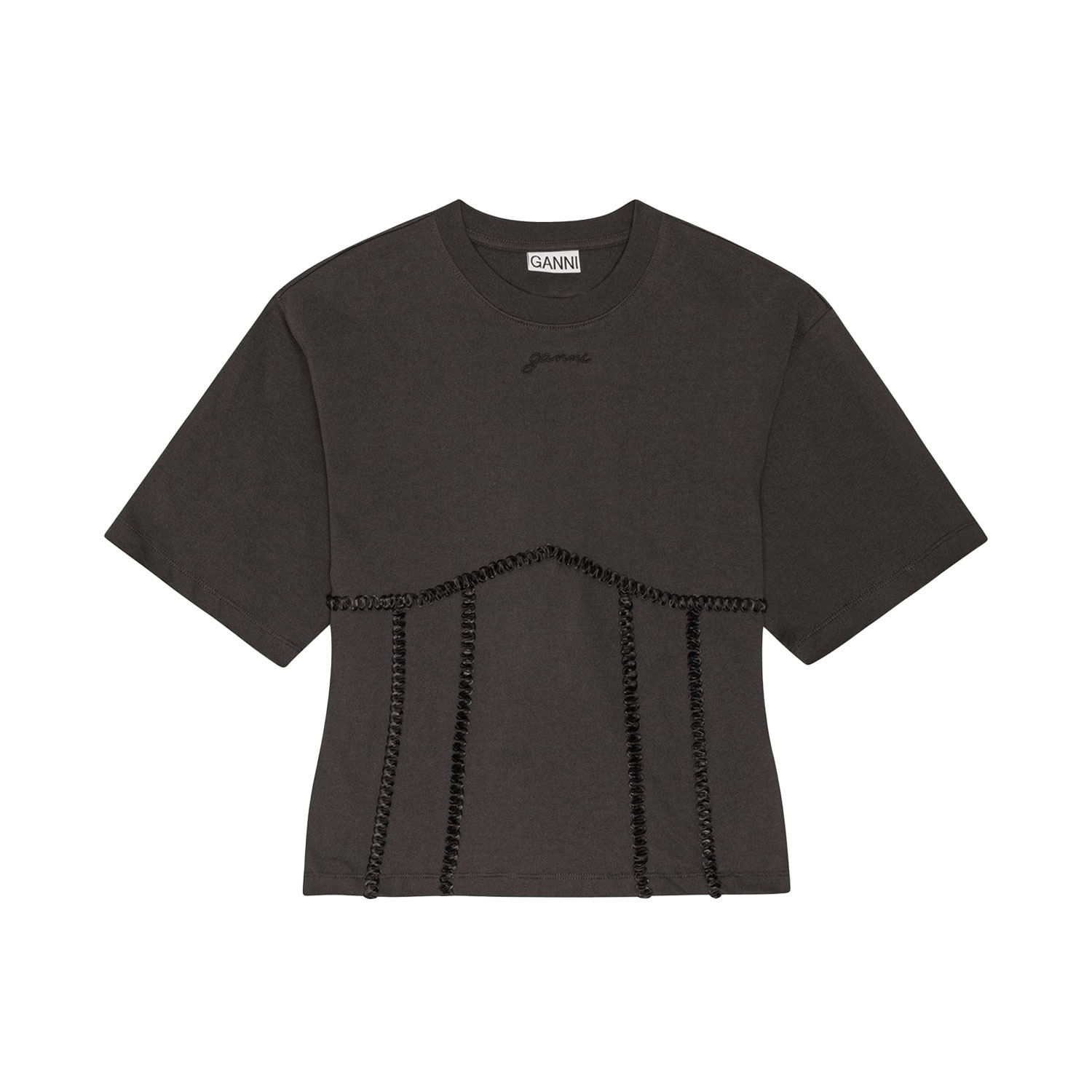 Tie Back Waisted T-Shirt Phantom