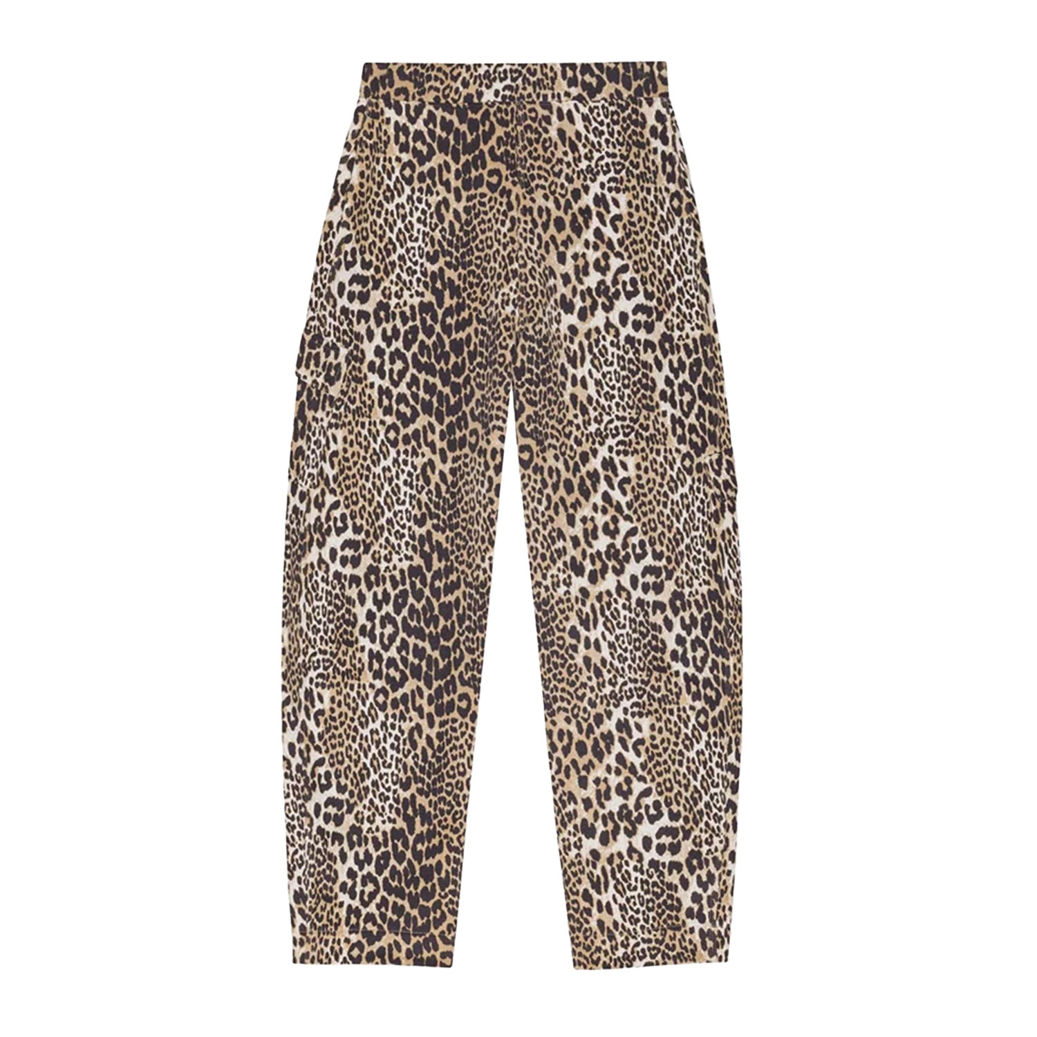 Ganni Heavy Fleece Hose Leopard