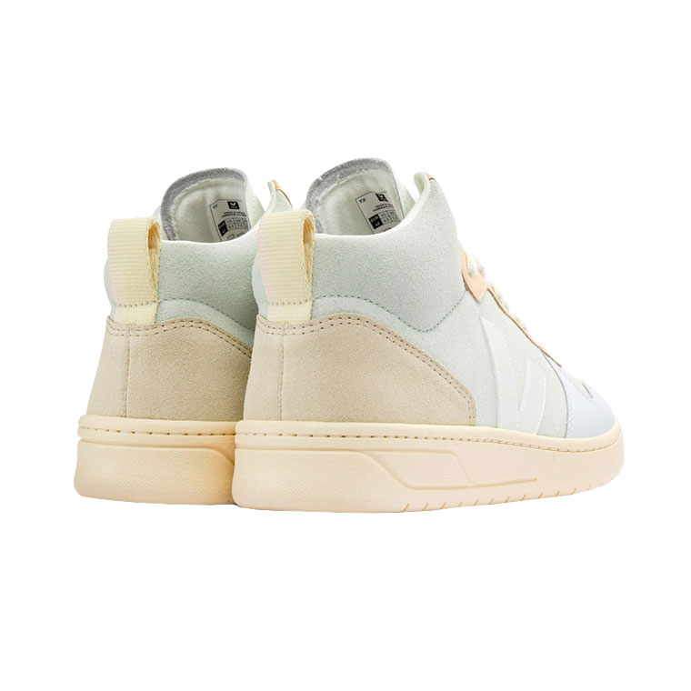 Veja V-15 Suede Sneaker Jade White Multico