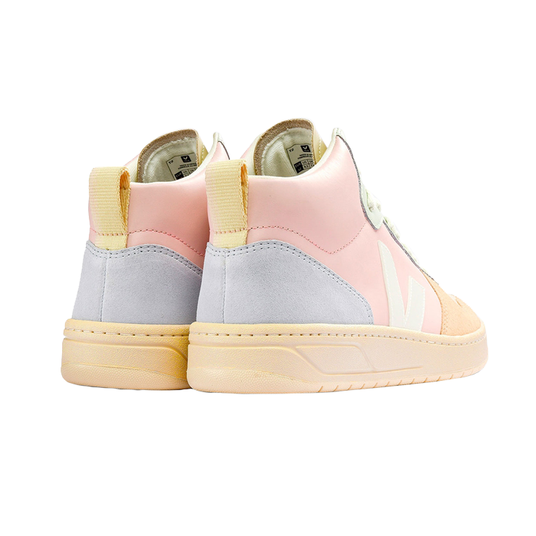 Veja V-15 Leather Sneaker Petale White Multico