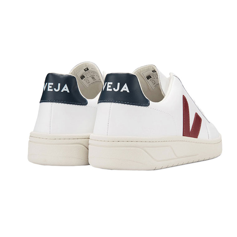 Veja V-12 Veja Sneaker Leather Extra White Marsala Nautico hinten
