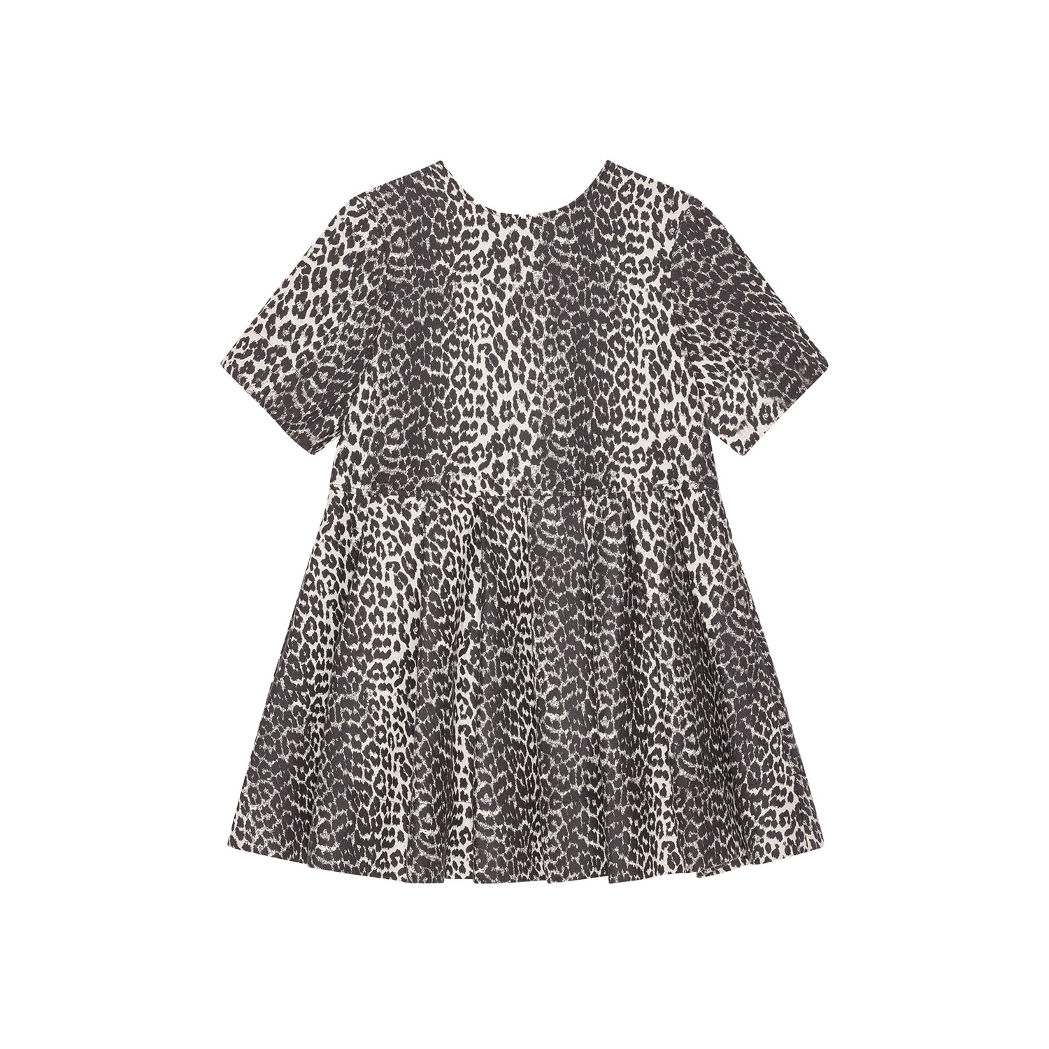 Ganni Tweed Mini Kleid Leopard