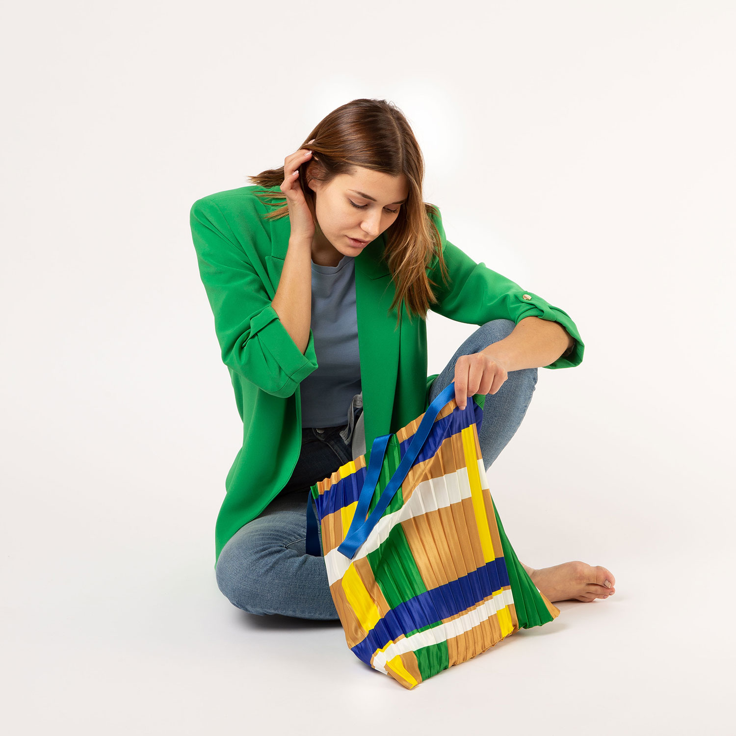 WS& Tasche plissiert Santa