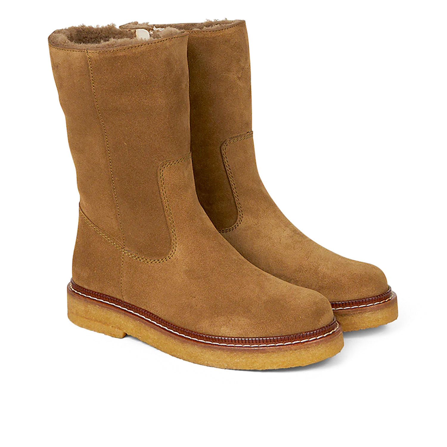 Angulus Winterstiefel mit Wollfutter Mustard