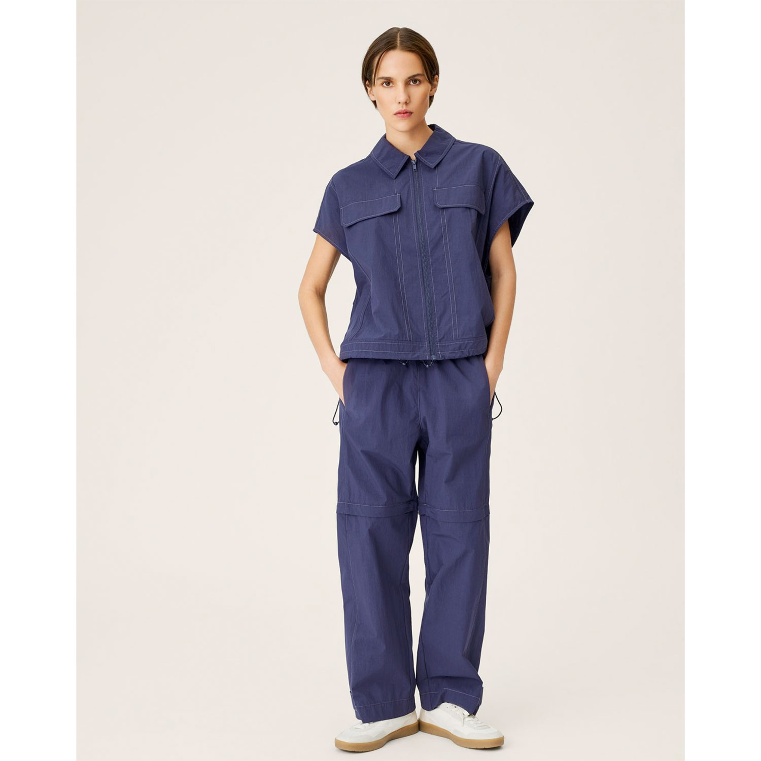 MSCH Copenhagen Zebora MSCH Copenhagen Trackpants Duneklblau Model vorne