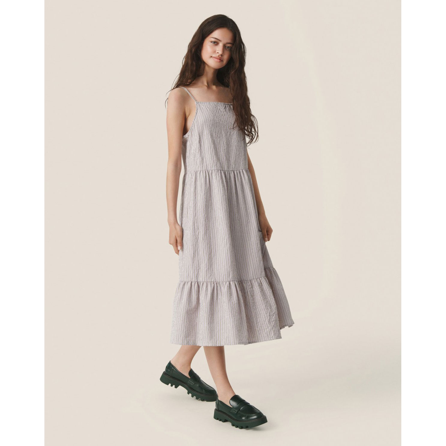 MSCH Copenhagen Adara Kleid Egret Stripe