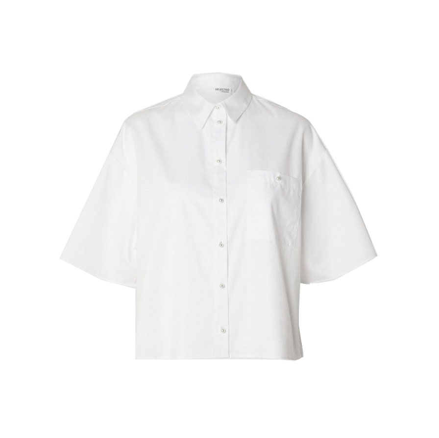 Selected Femme Agnese Bluse Bright White