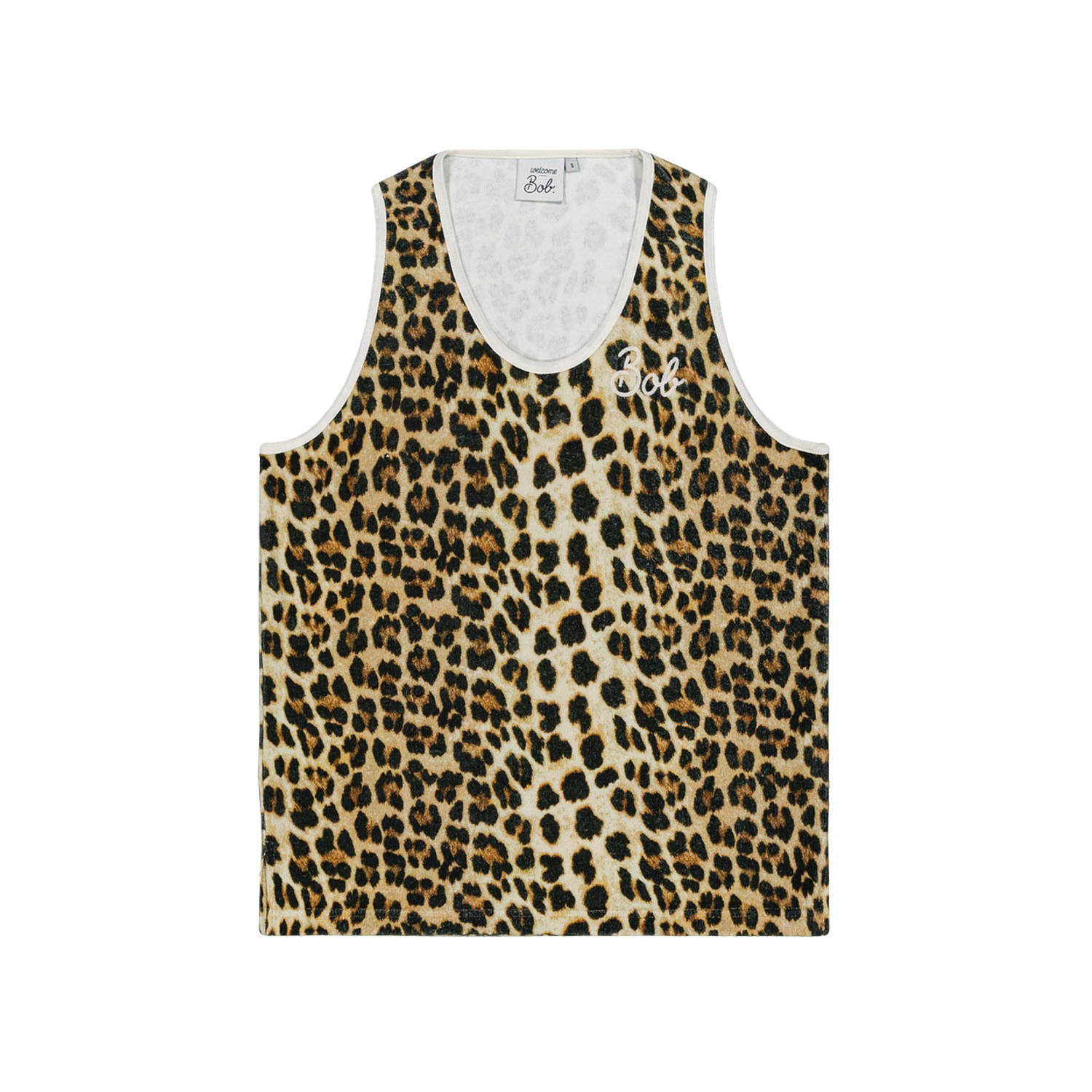 Welcome Bob Ajaccio Top mit Leopardenmuster von Welcome Bob. Vorne