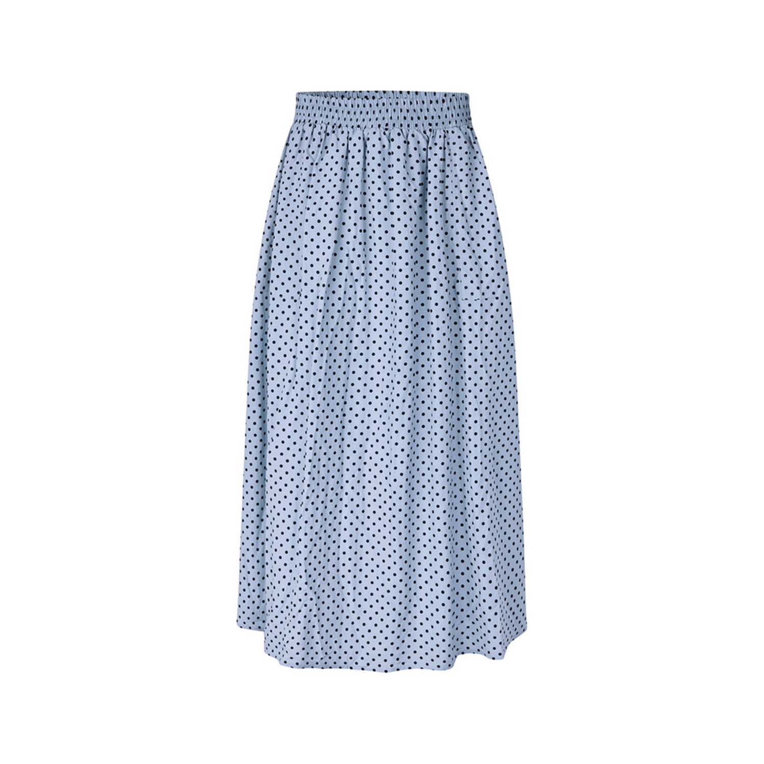 Lolly's Laundry Akane Maxijupe in Hellblau mit schwarzen Punkten von Lolly's Laundry vorne