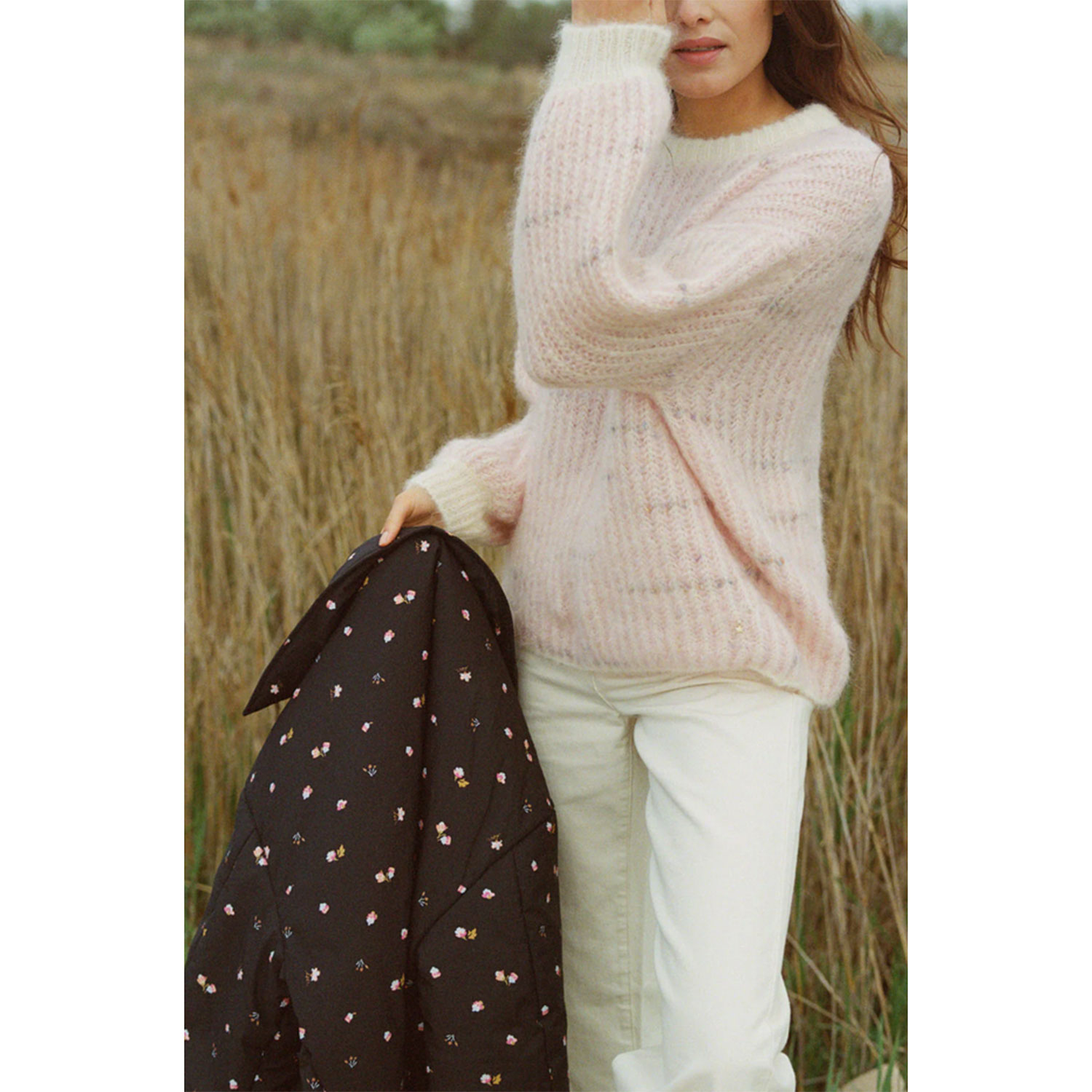 Des Petits Hauts Albertine Des Petits Hauts Strickpullover Rosa Model