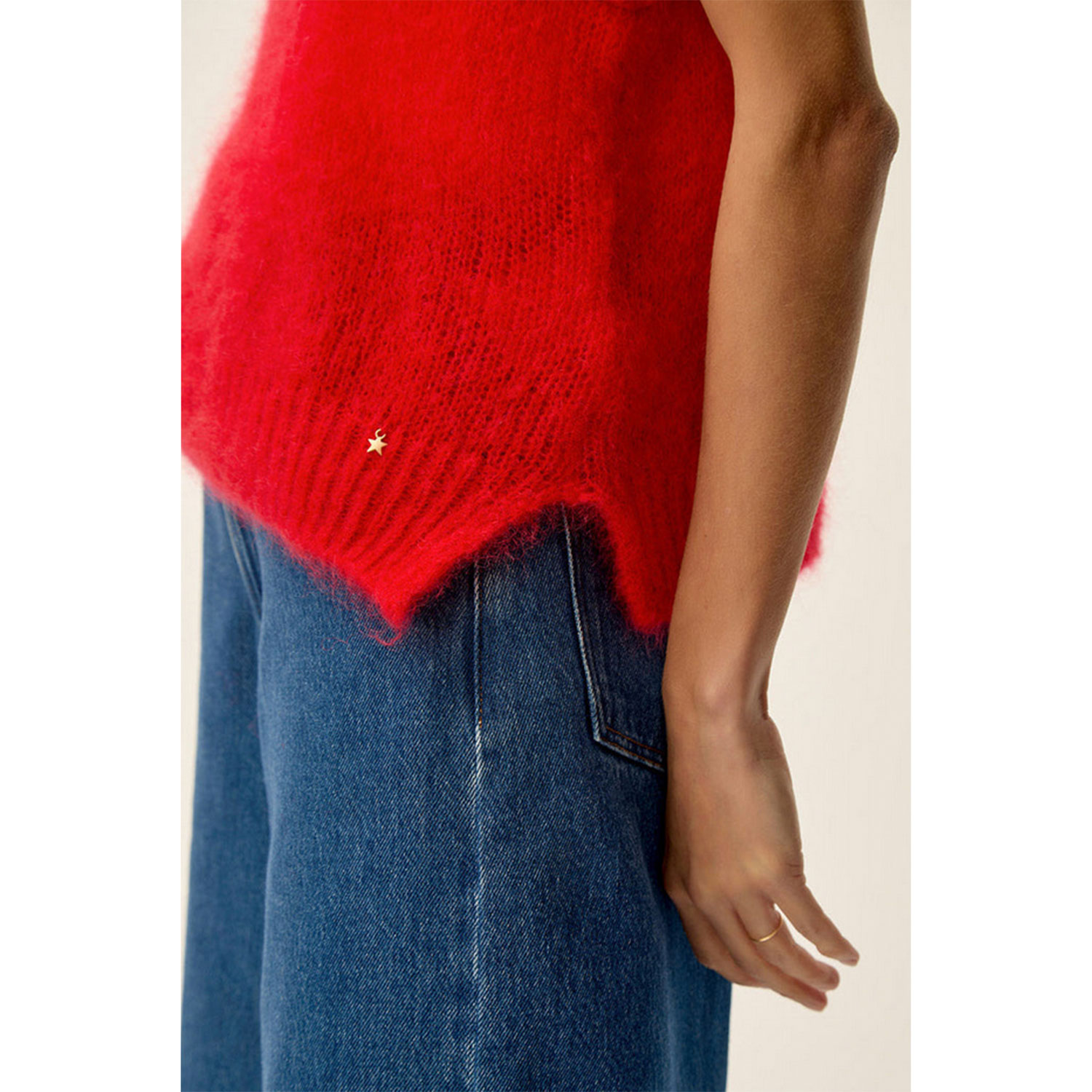 Des Petits Hauts Alberto Strickweste Tomate