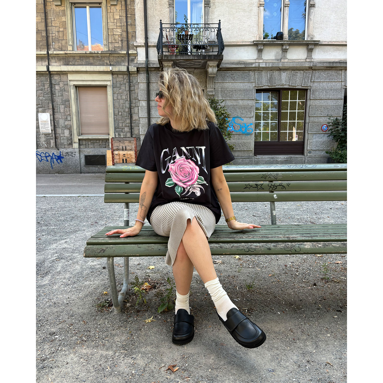 La Garçonne Ale La Garçonne Mule Schwarz Model vorne