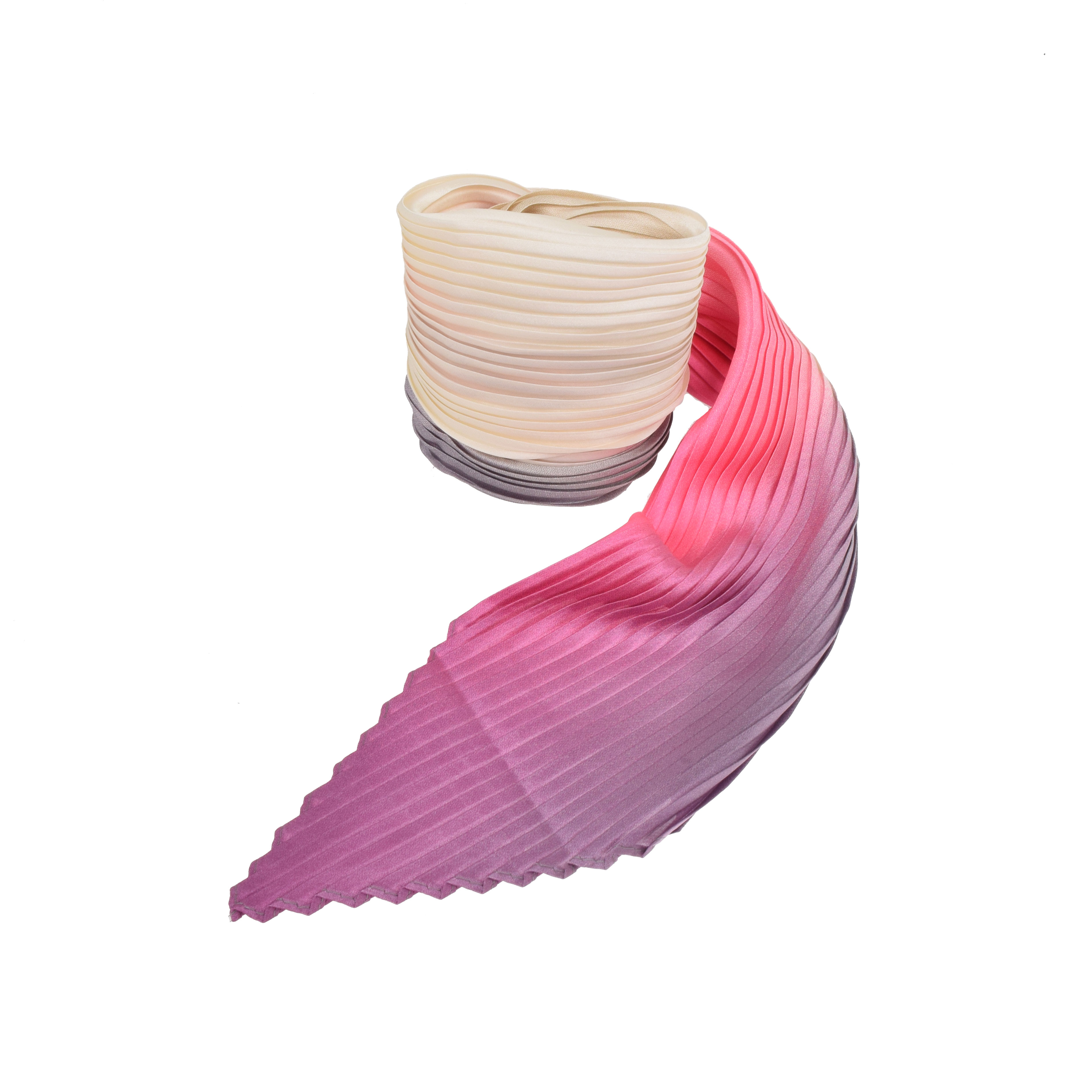 La Garçonne Accessoires Alliat Plissee Foulard mit mehrfarbigem Muster von La Garçonne Accessoires vorne