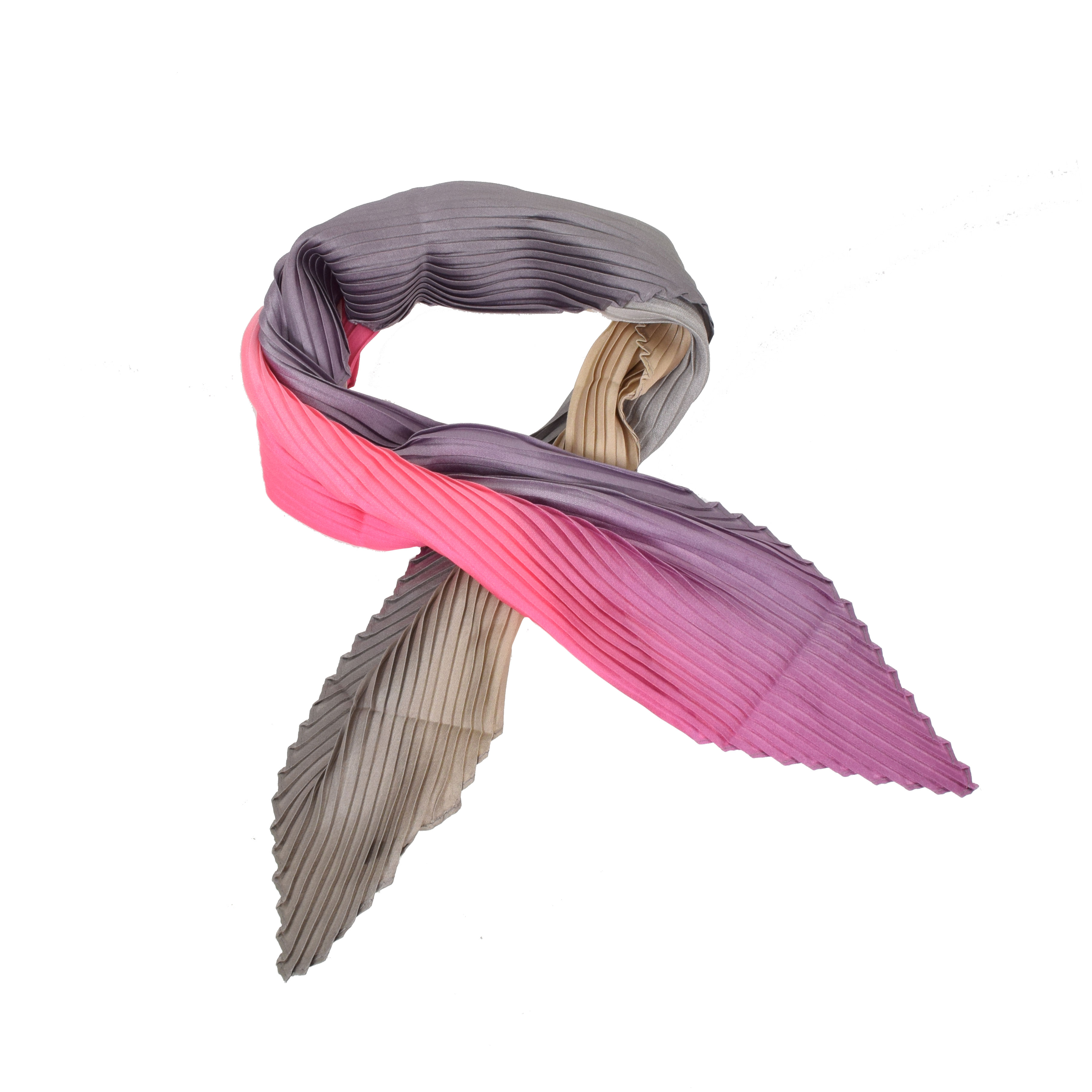 La Garçonne Accessoires Alliat Plissee Foulard mit mehrfarbigem Muster von La Garçonne Accessoires vorne