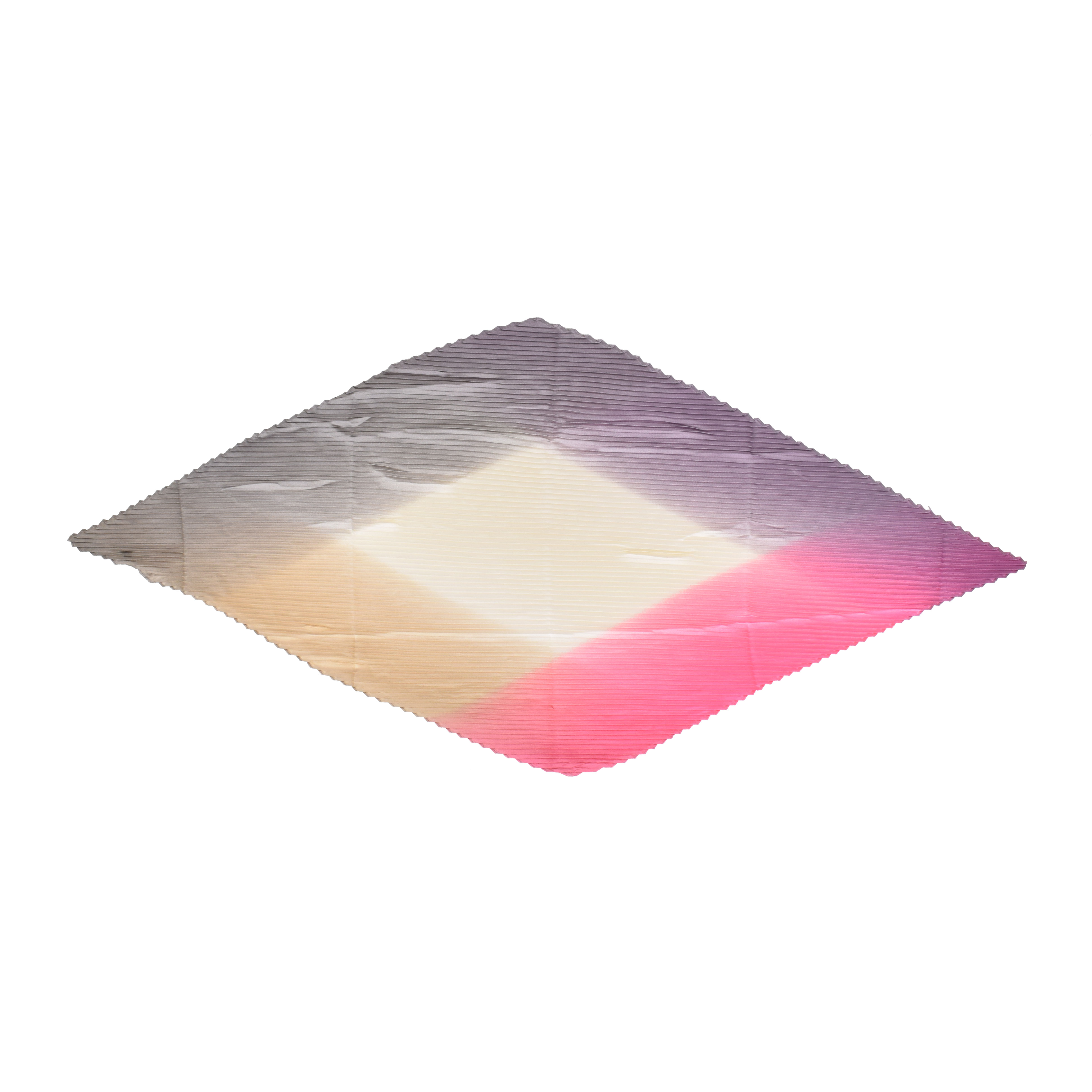 La Garçonne Accessoires Alliat Plissee Foulard mit mehrfarbigem Muster von La Garçonne Accessoires offen vorne