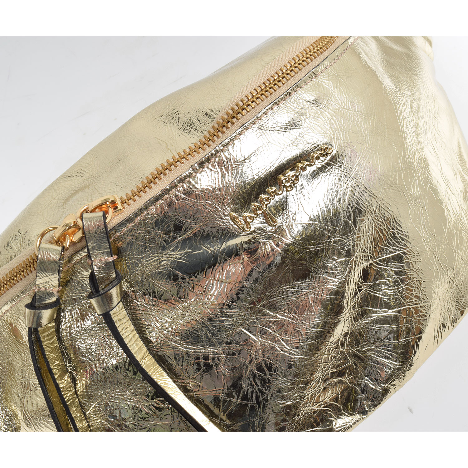 La Garçonne Accessoires Alma Deluxe Grande Bauchtasche Champagne