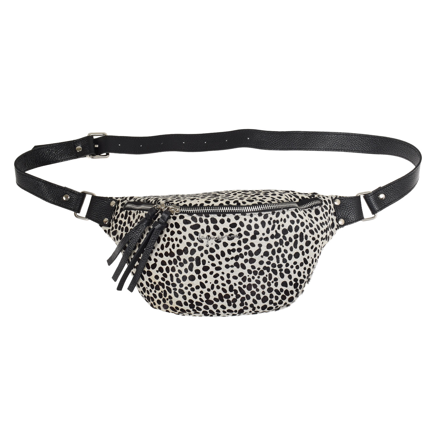 La Garçonne Accessoires Alma Deluxe Grande Bauchtasche Dalmatian