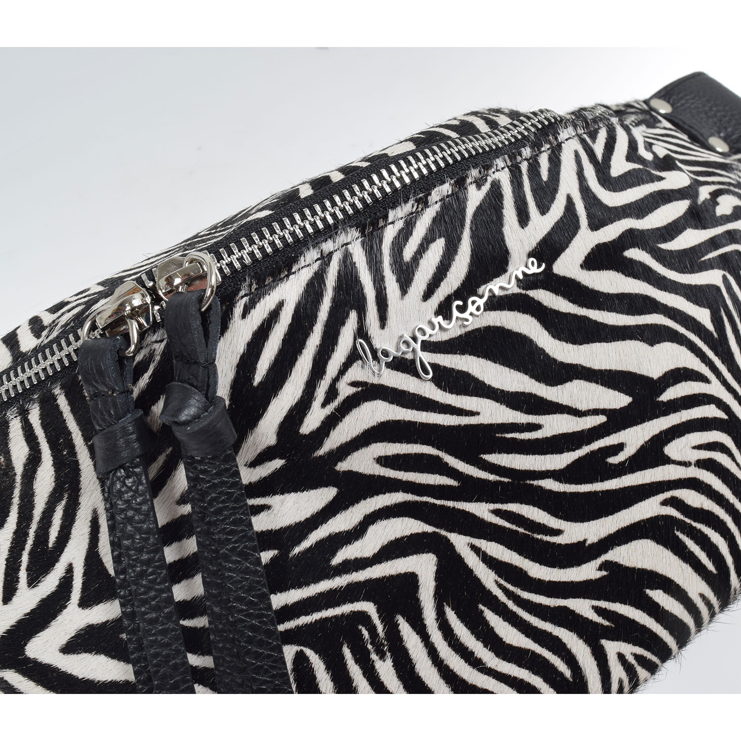 La Garçonne Accessoires Alma Deluxe Grande Bauchtasche Mini Zebra