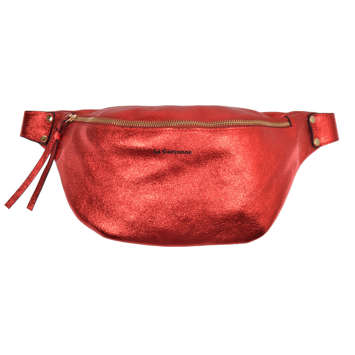 La Garçonne Accessoires Alma Grande La Garçonne Bauchtasche Rot Metalic vorne