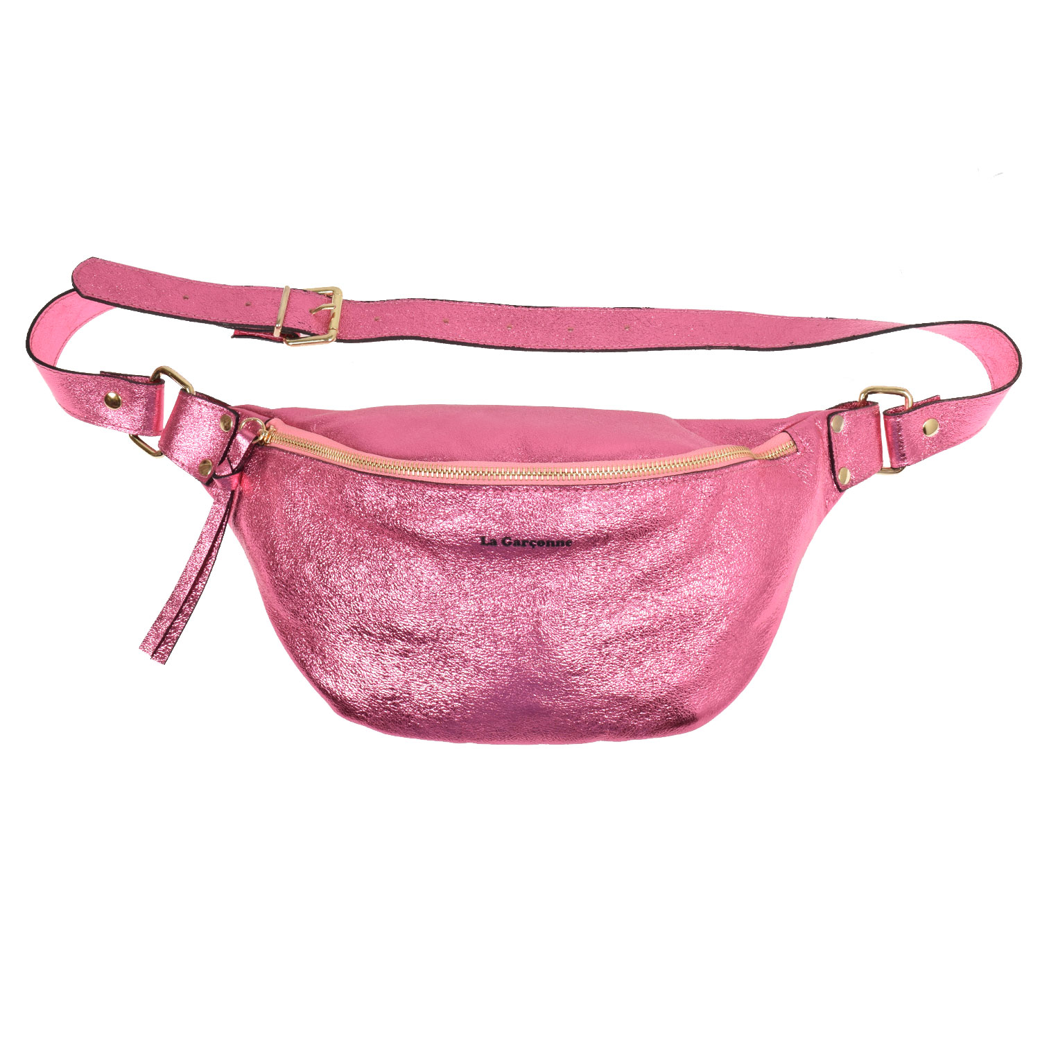 La Garçonne Accessoires Alma Grande La Garçonne Bauchtasche Pink Metalic vorne