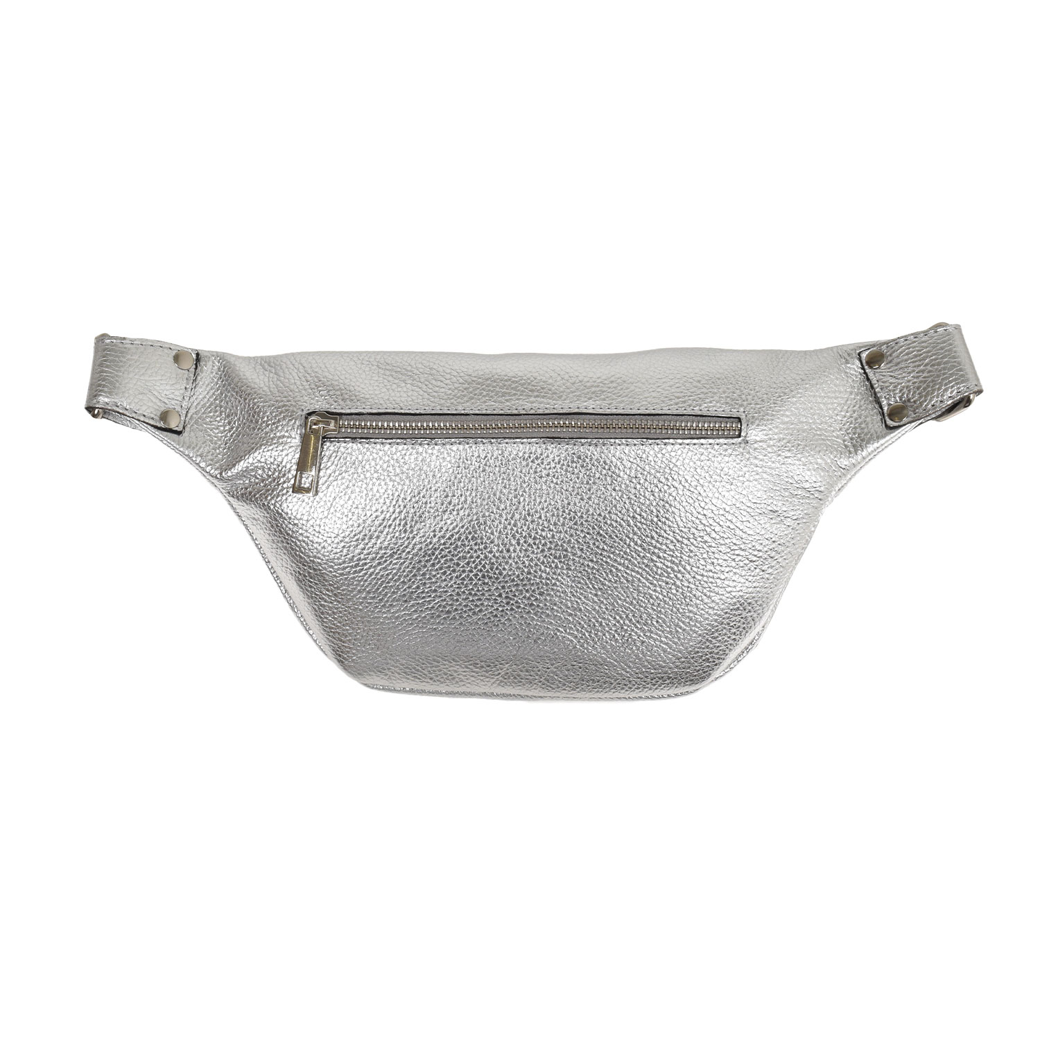 La Garçonne Accessoires Alma Grande Bauchtasche in Silber Metallic von La Garçonne Accessoires hinten