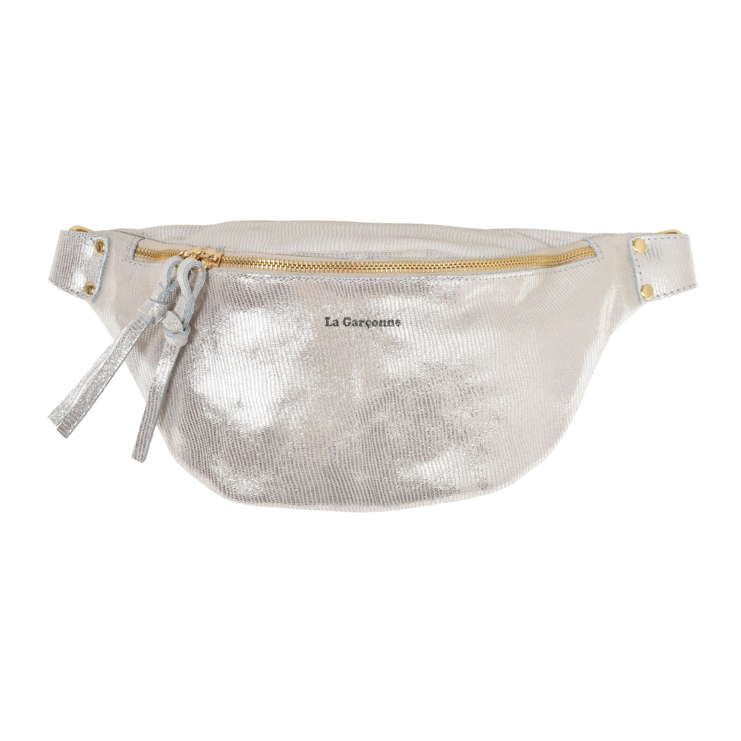 La Garçonne Accessoires Alma Grande Bauchtasche Diamond Silver
