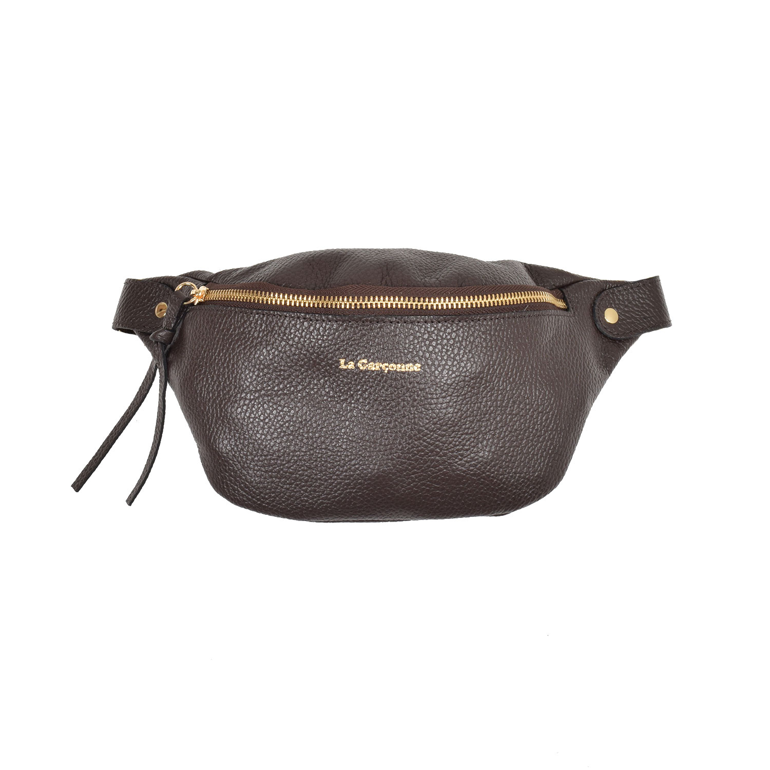 La Garçonne Accessoires Alma Petite La Garçonne Bauchtasche Dunkelbraun vorne