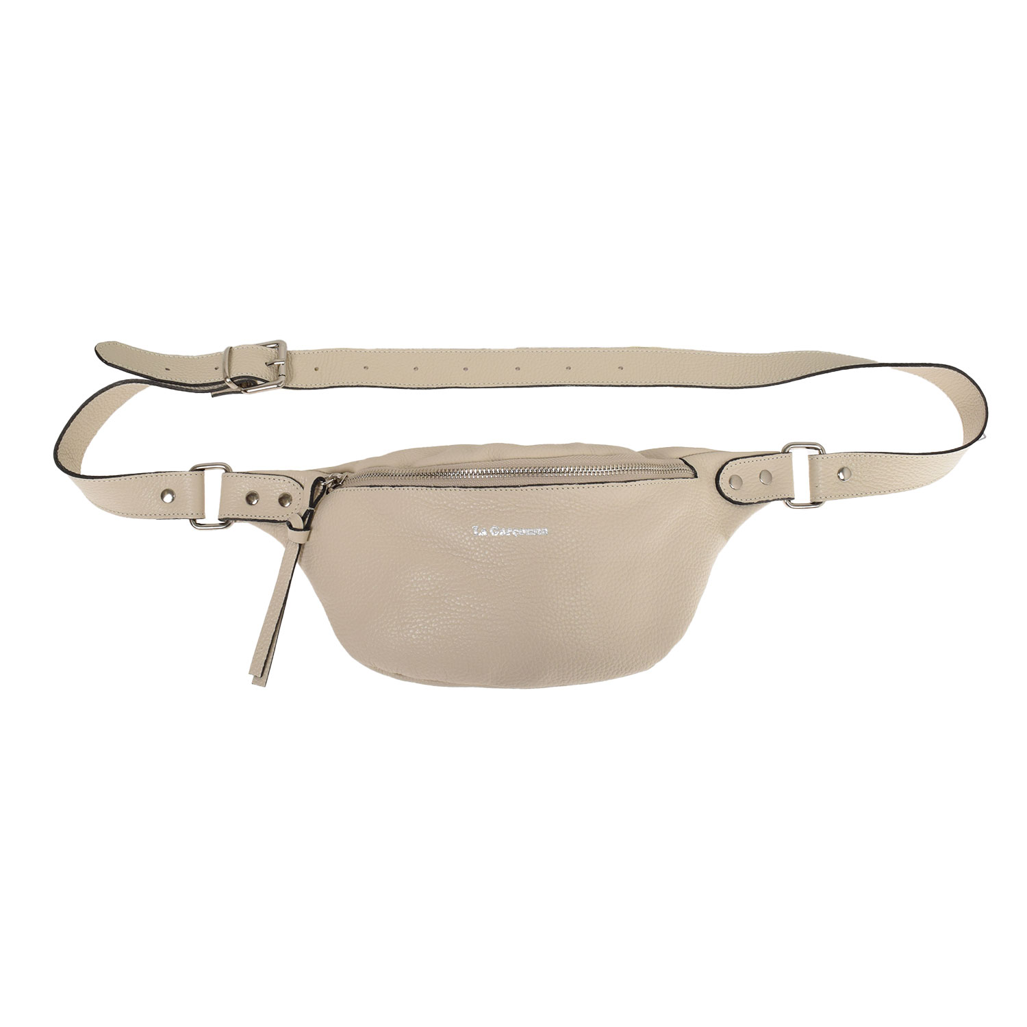 La Garçonne Accessoires Alma Petite Bauchtasche in Ecru von La Garçonne Accessoires vorne