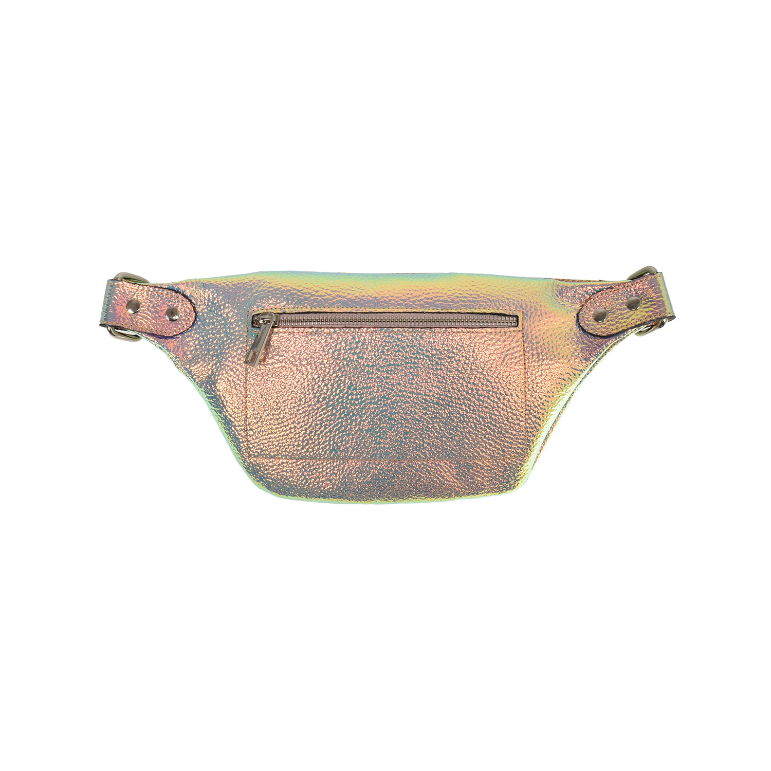 La Garçonne Accessoires Alma Petite Bauchtasche im Hollographic-Look von La Garçonne Accessoires hinten