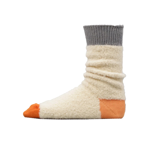 Decka Alpaca Boucle Socken White