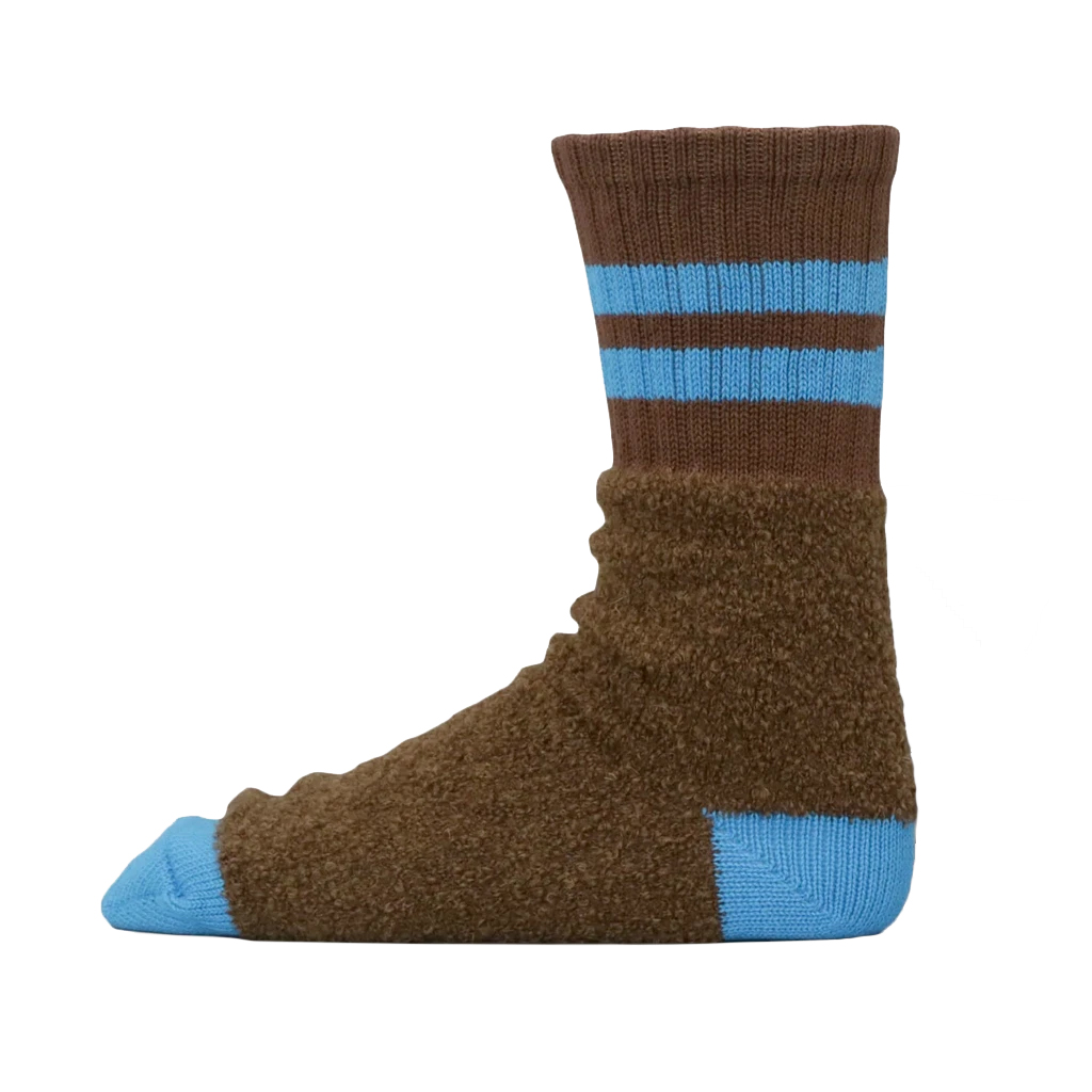 Decka Alpaca Ribbed Socken Brown