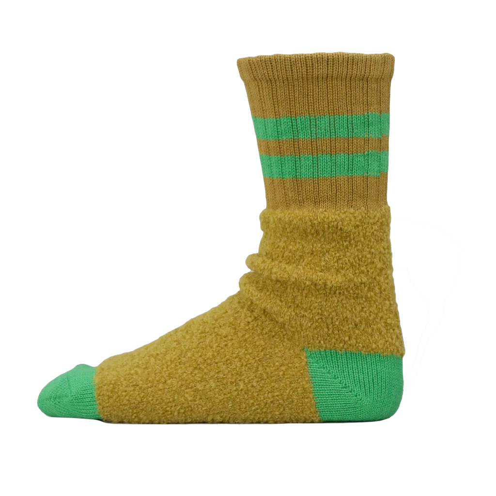 Alpaca Ribbed Socken Mustard