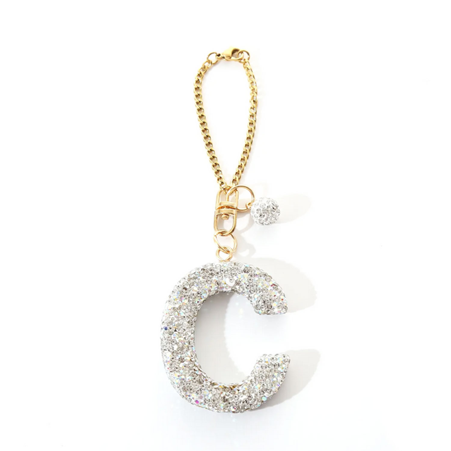 La Garçonne Bijoux Glitzer Anhänger A-Z