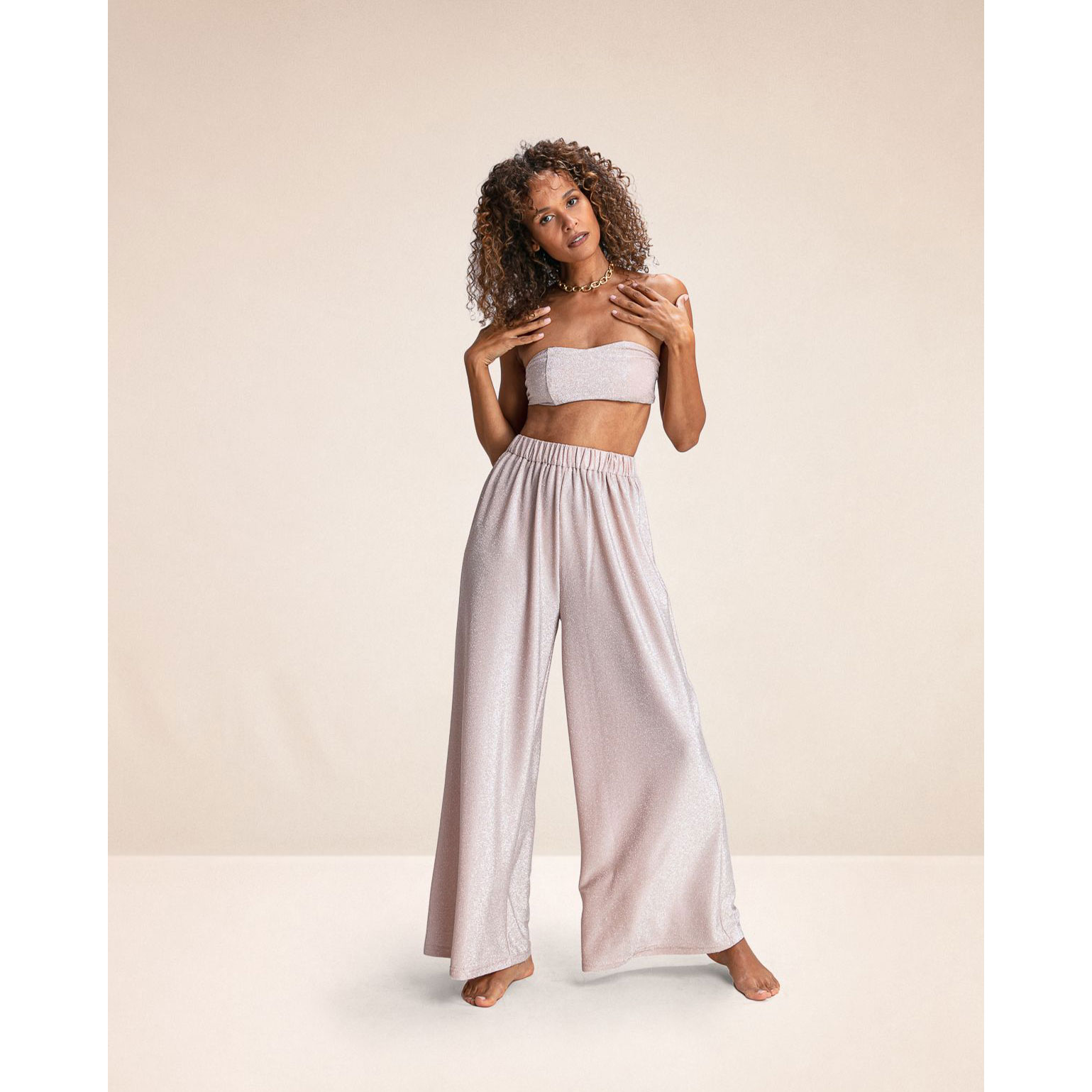 Karma Koma Alt Karma Koma Bando Top Rosa Model vorne