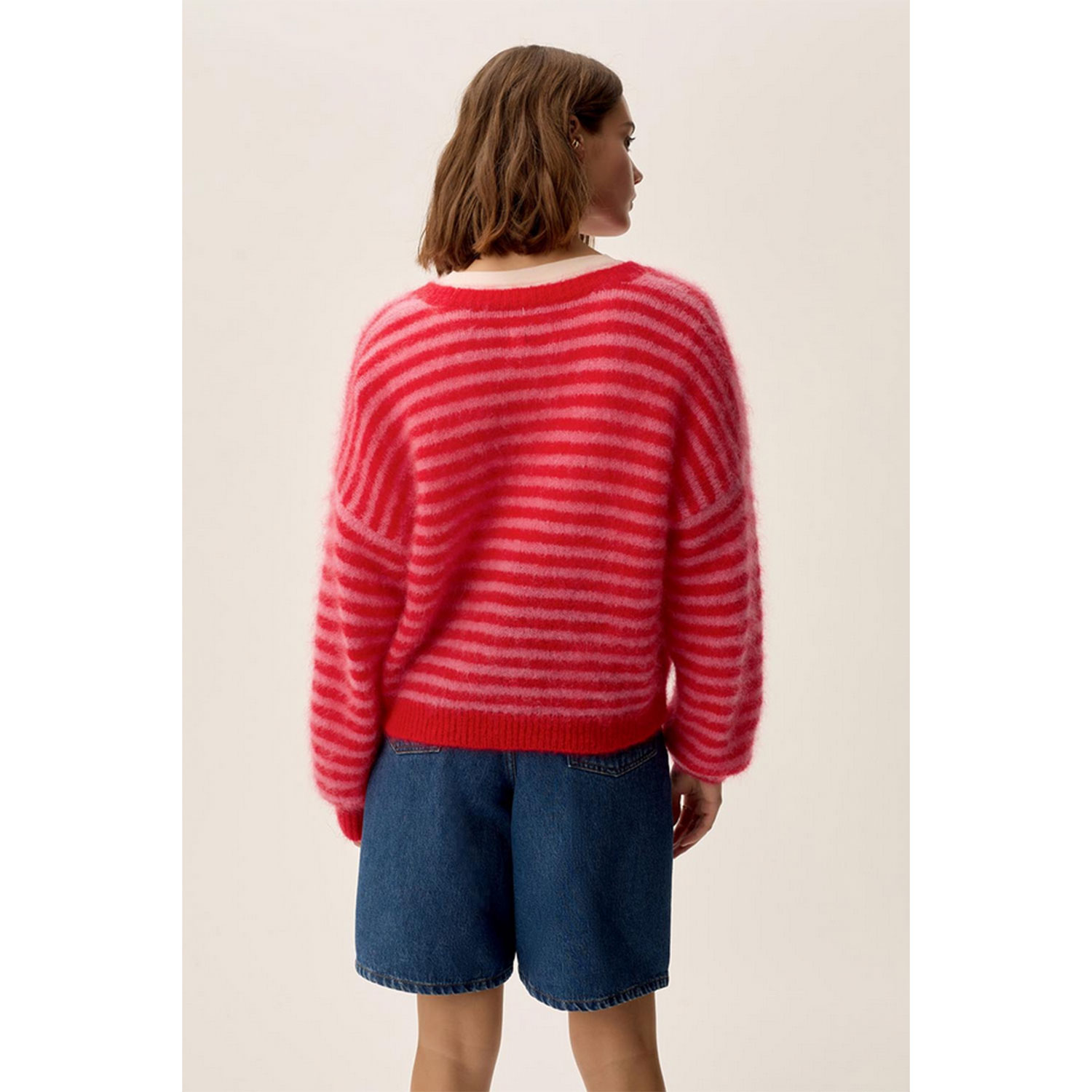 Des Petits Hauts Alvaro Cardigan Bubble Tomate