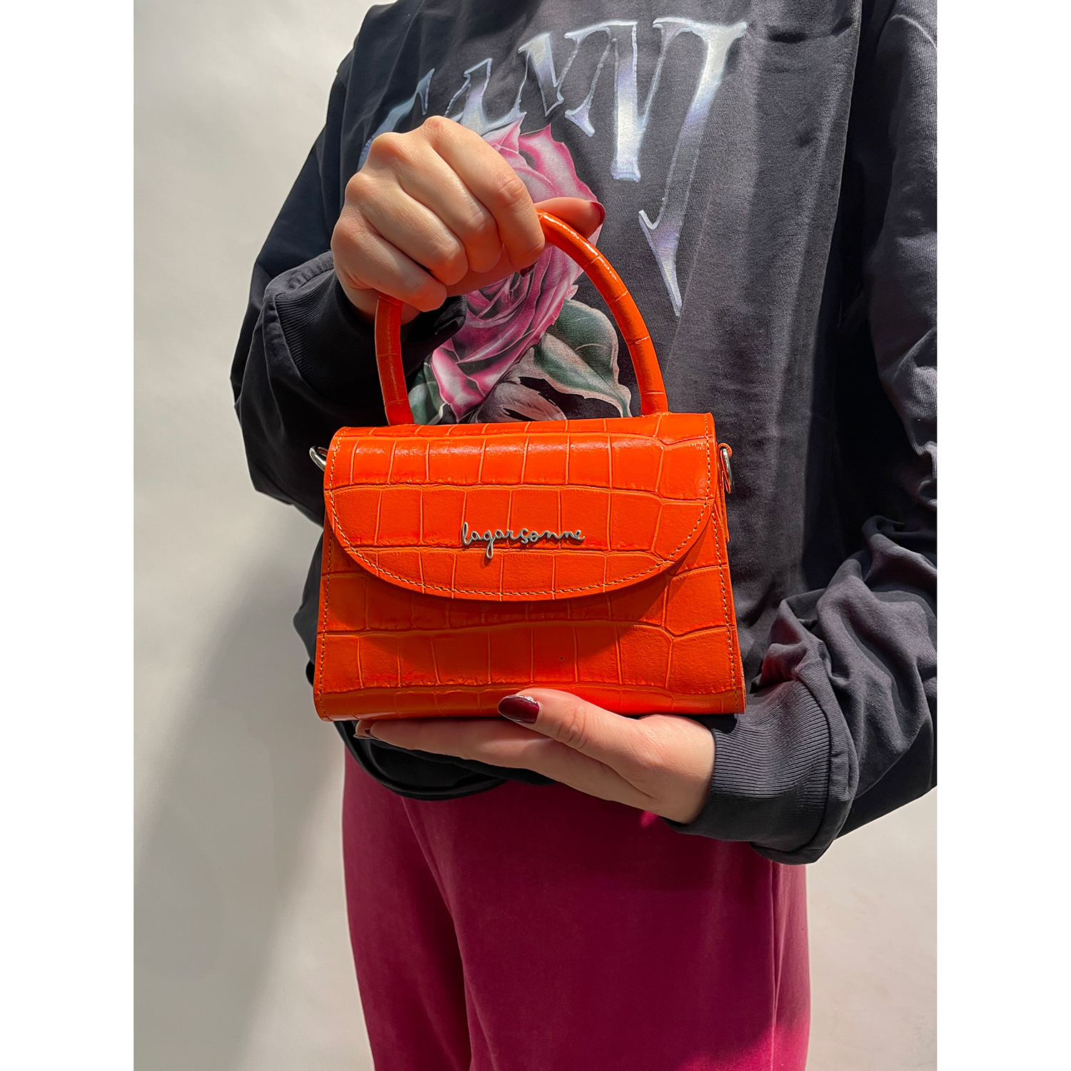 La Garçonne Accessoires Amari Mini Tasche Orange