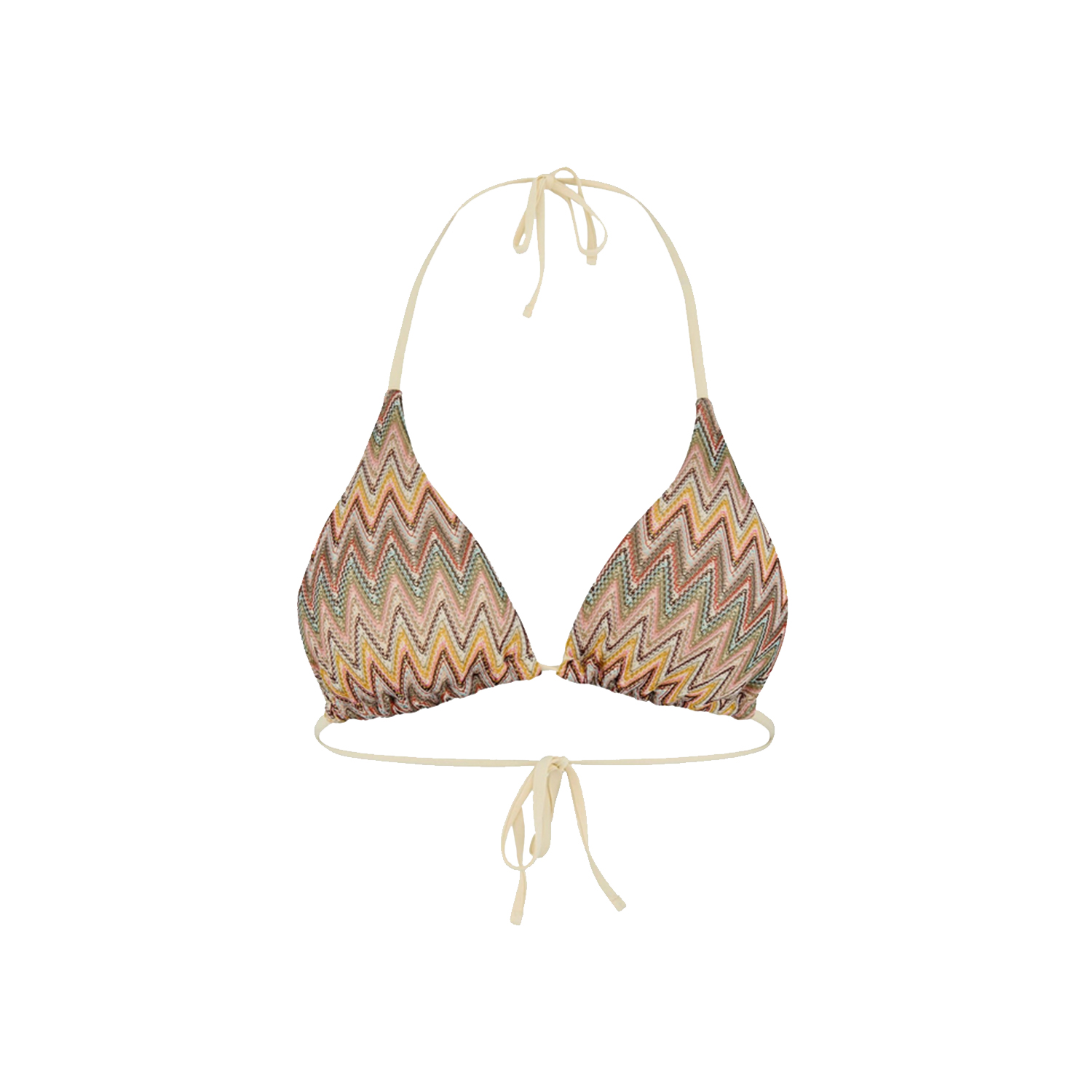 Becksöndergaard Amber Bel Bikini Top mit mehrfarbigem Muster von Becksöndergaard vorne