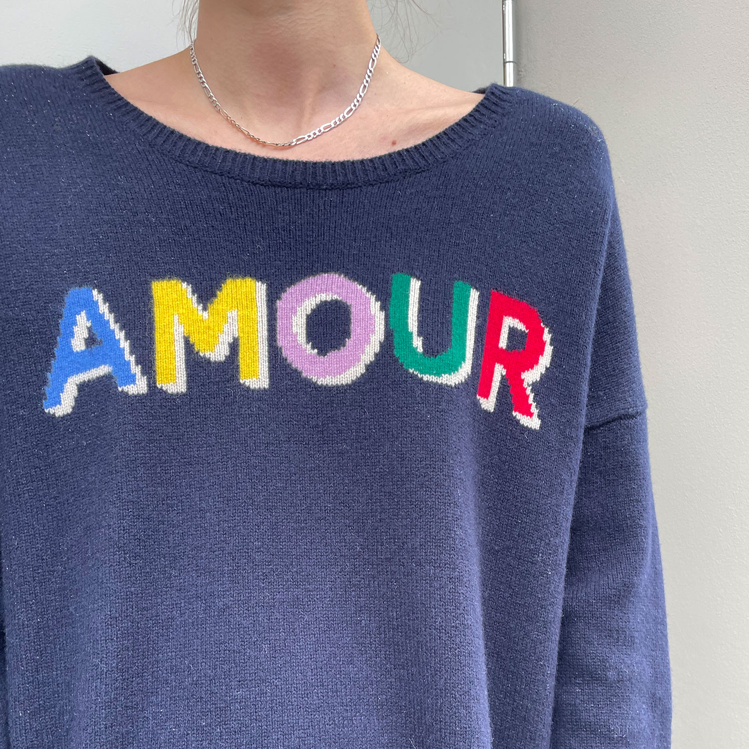 La Garçonne Vetements Amour Strickpullover Navy