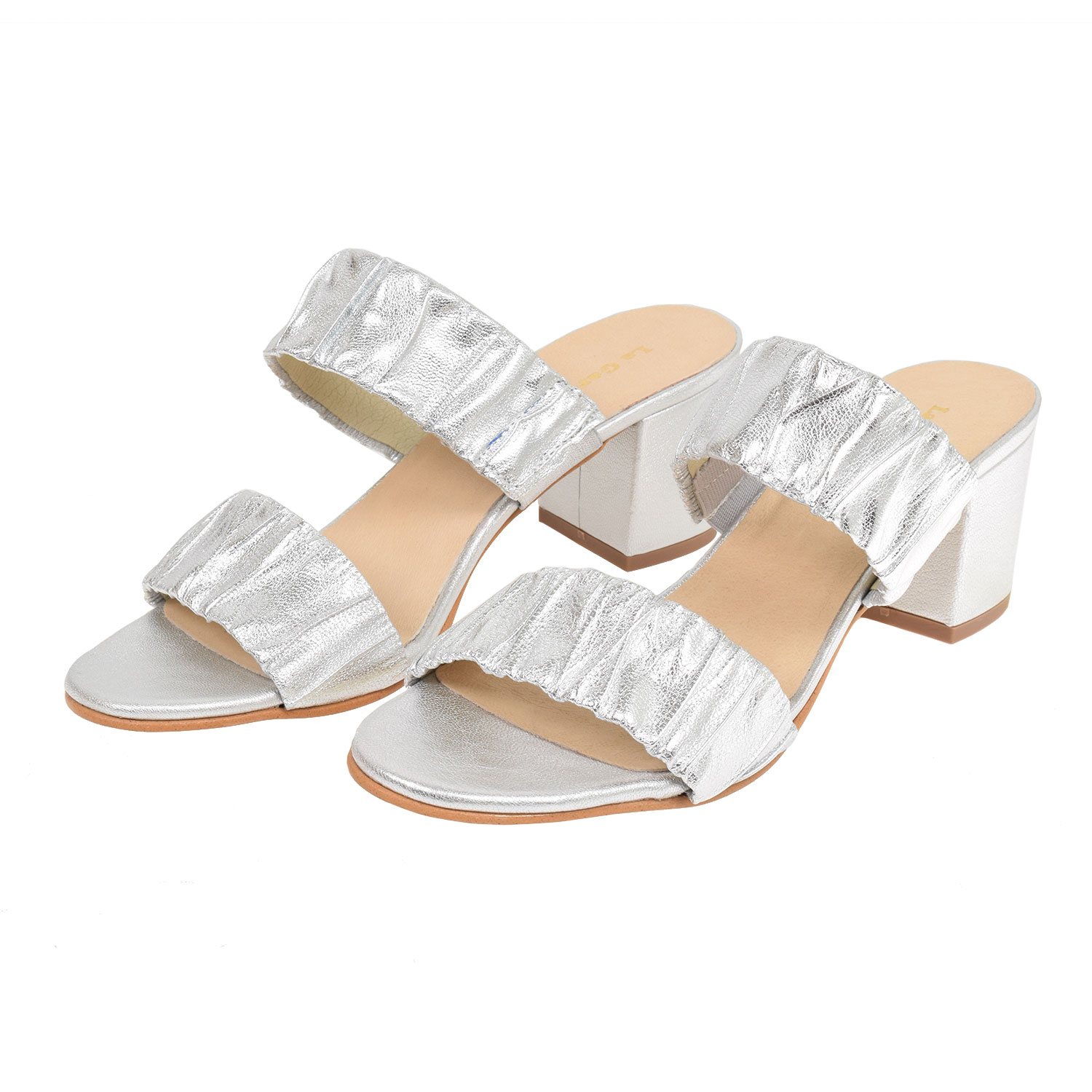 La Garçonne Anais La Garçonne Absatzschuhe Silber vorne