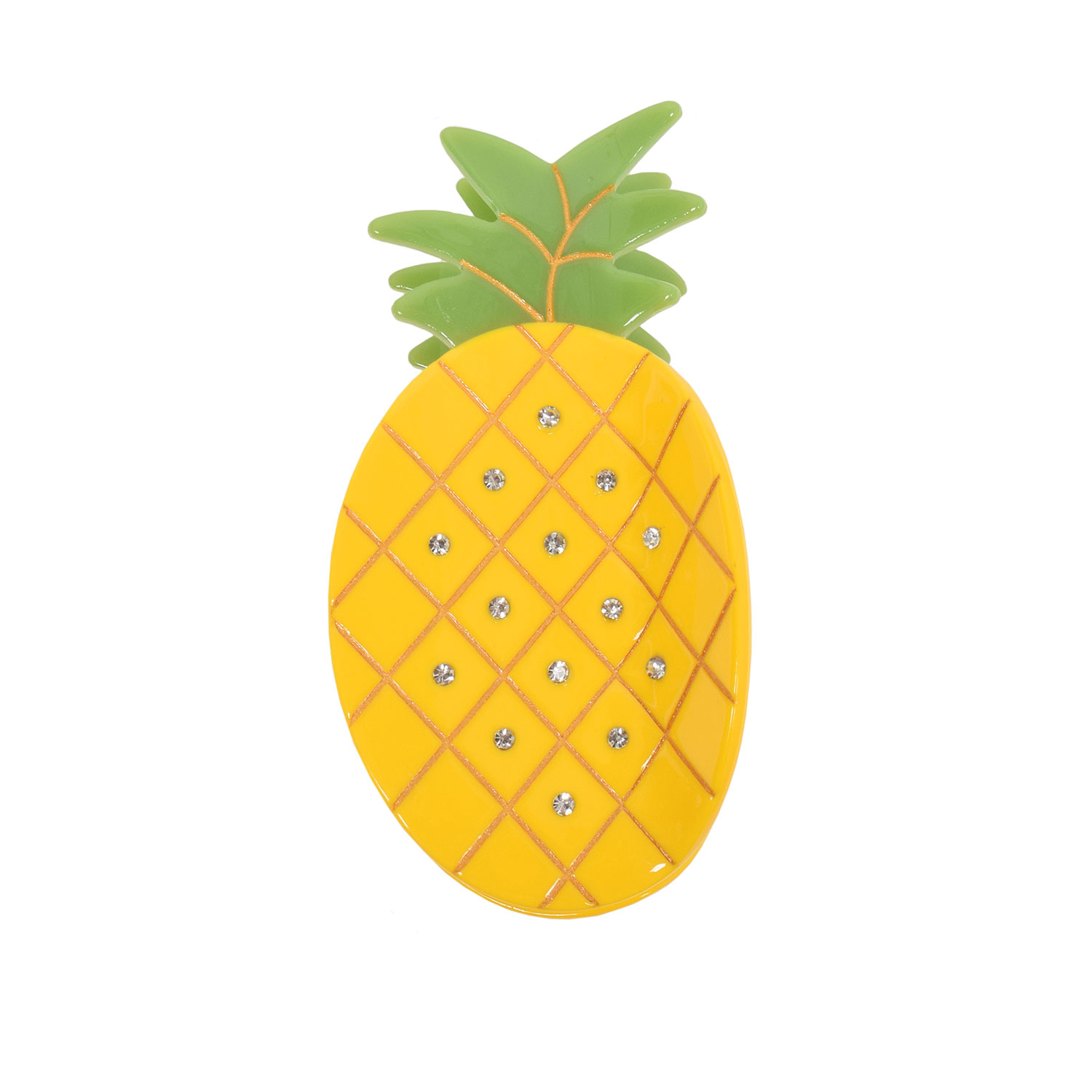 Haarklammer Ananas Glitzer
