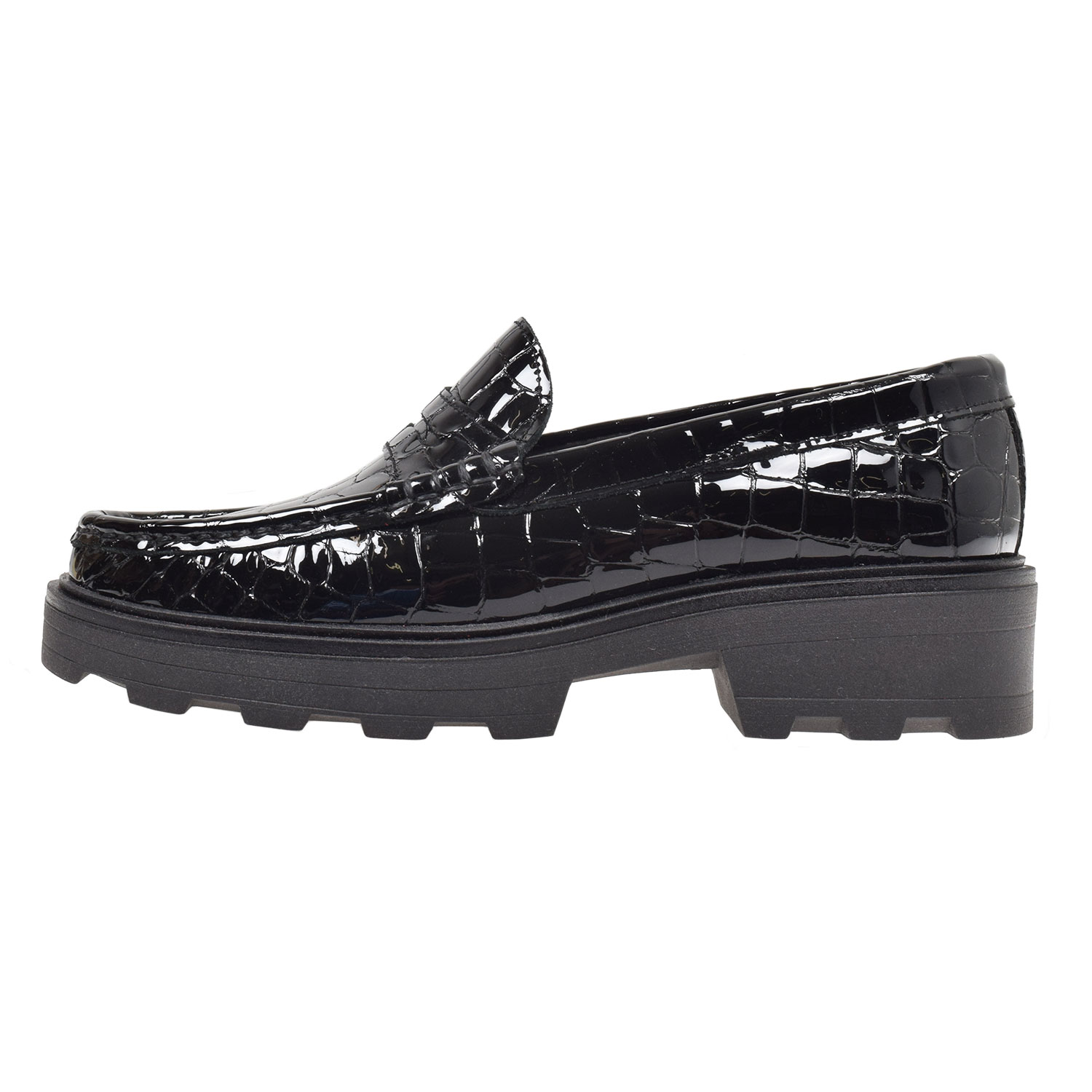 La Garçonne Andree Loafer Croco Black