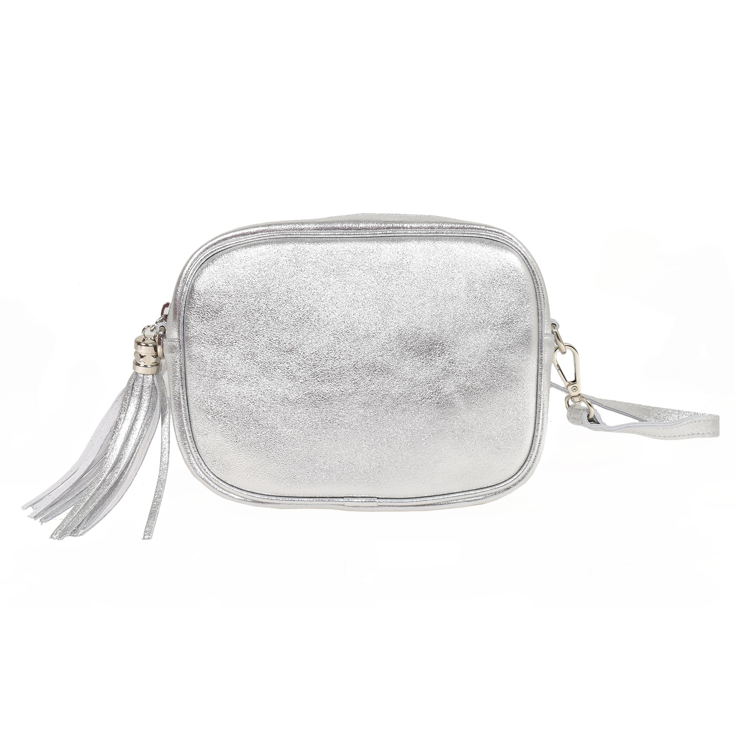 Anne Metallic Tasche Argento