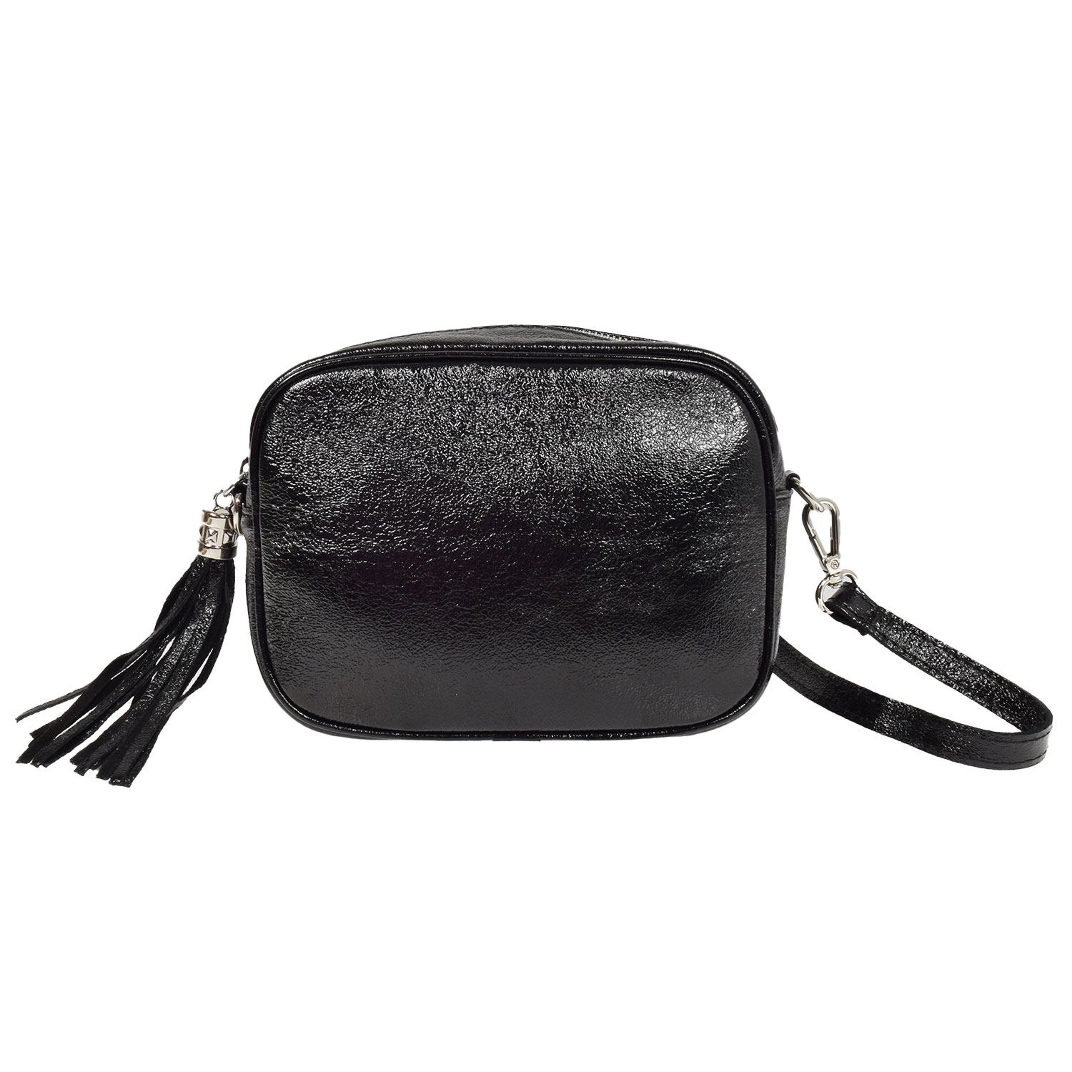 Anne Metallic Tasche Nero