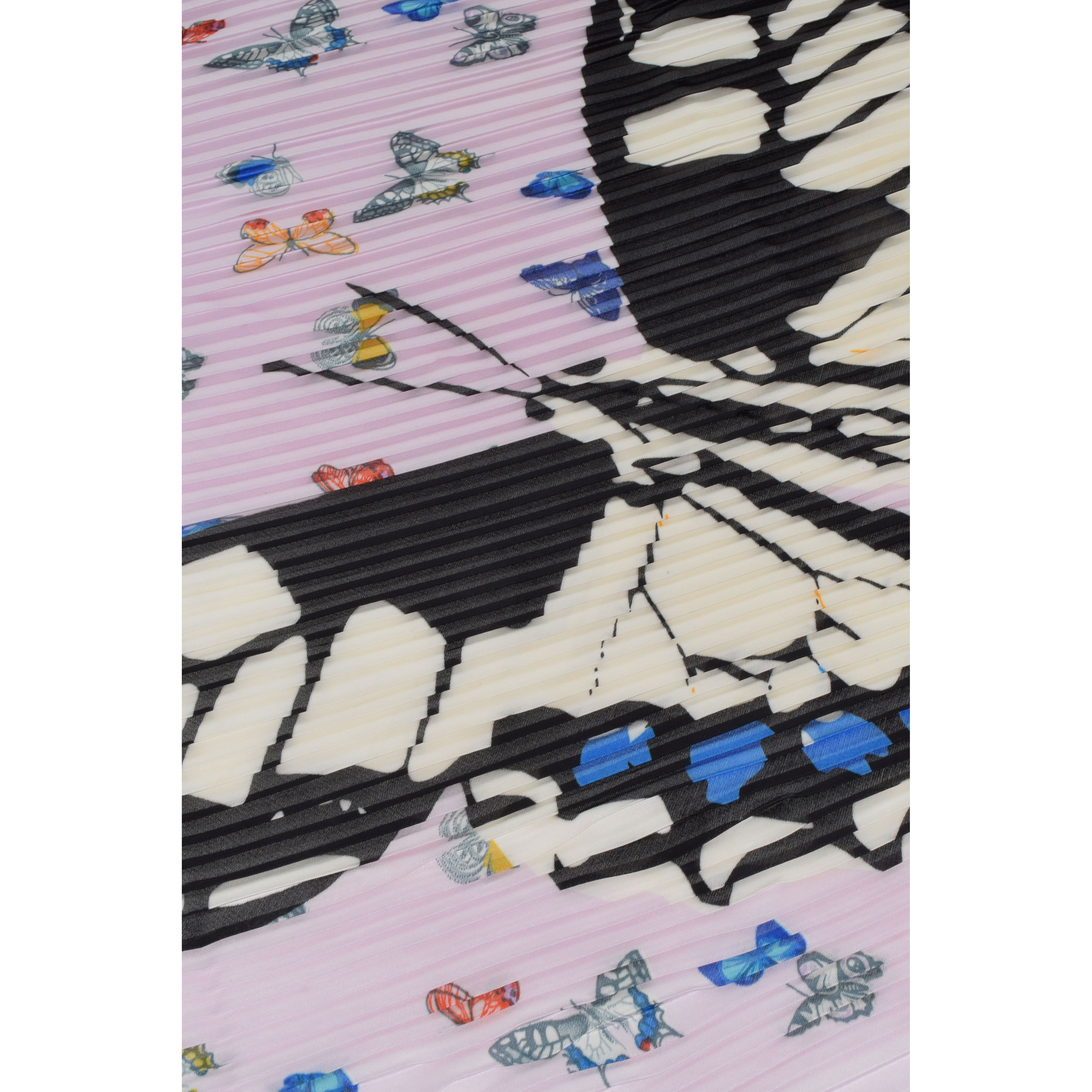 La Garçonne Accessoires Antras Plissee Foulard mit Schmetterling Druck von La Garconne Accessoires Detail