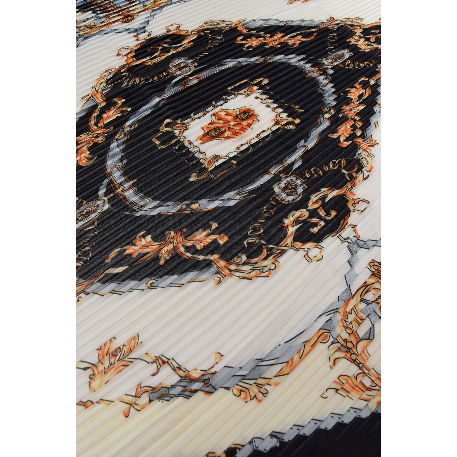 La Garçonne Accessoires Appy Plissee Foulard mit mehrfarbigem Muster von La Garçonne Accessoires