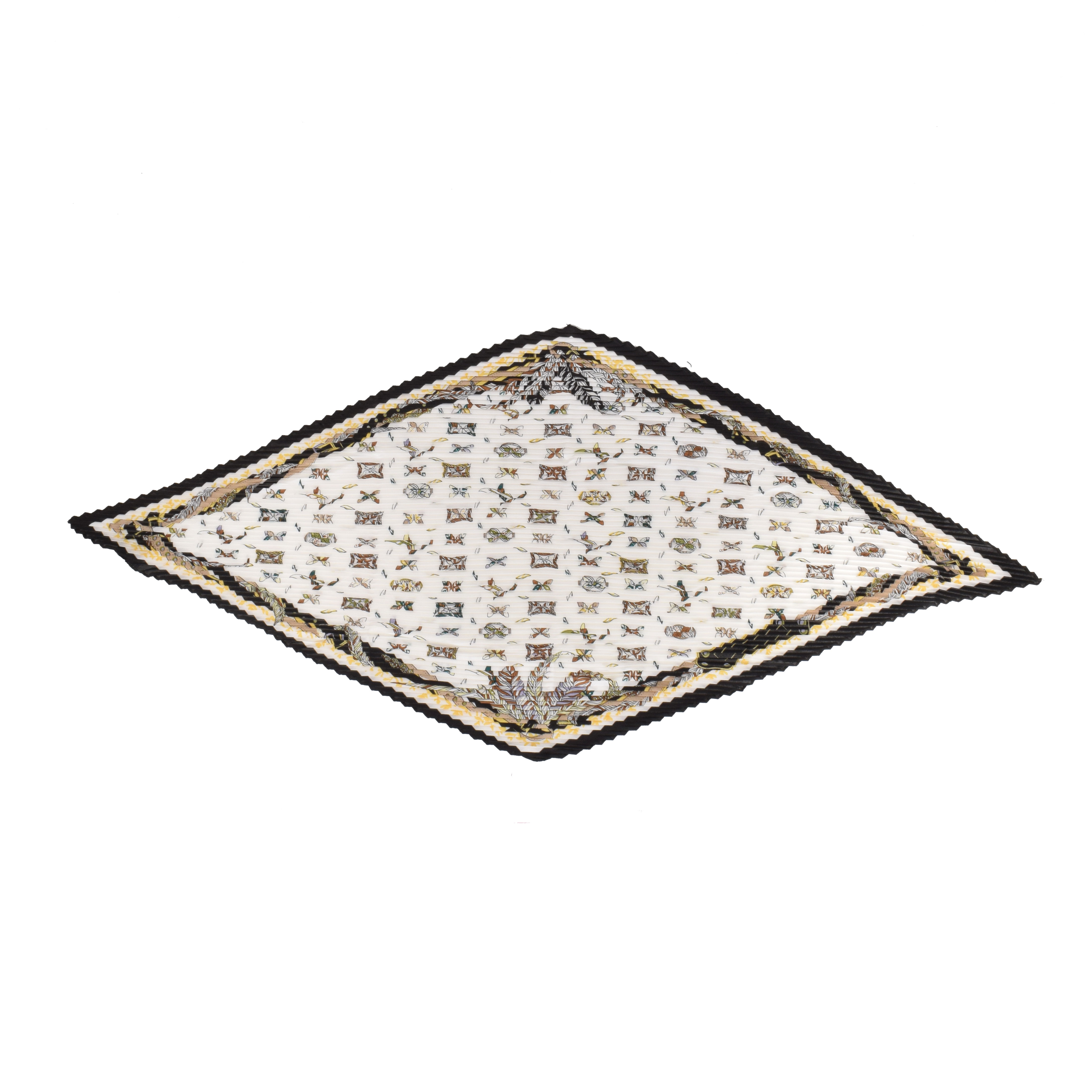 La Garçonne Accessoires Arrout Plissee Foulard mit mehrfarbigem Druck von La Garconne Accessoires vorne