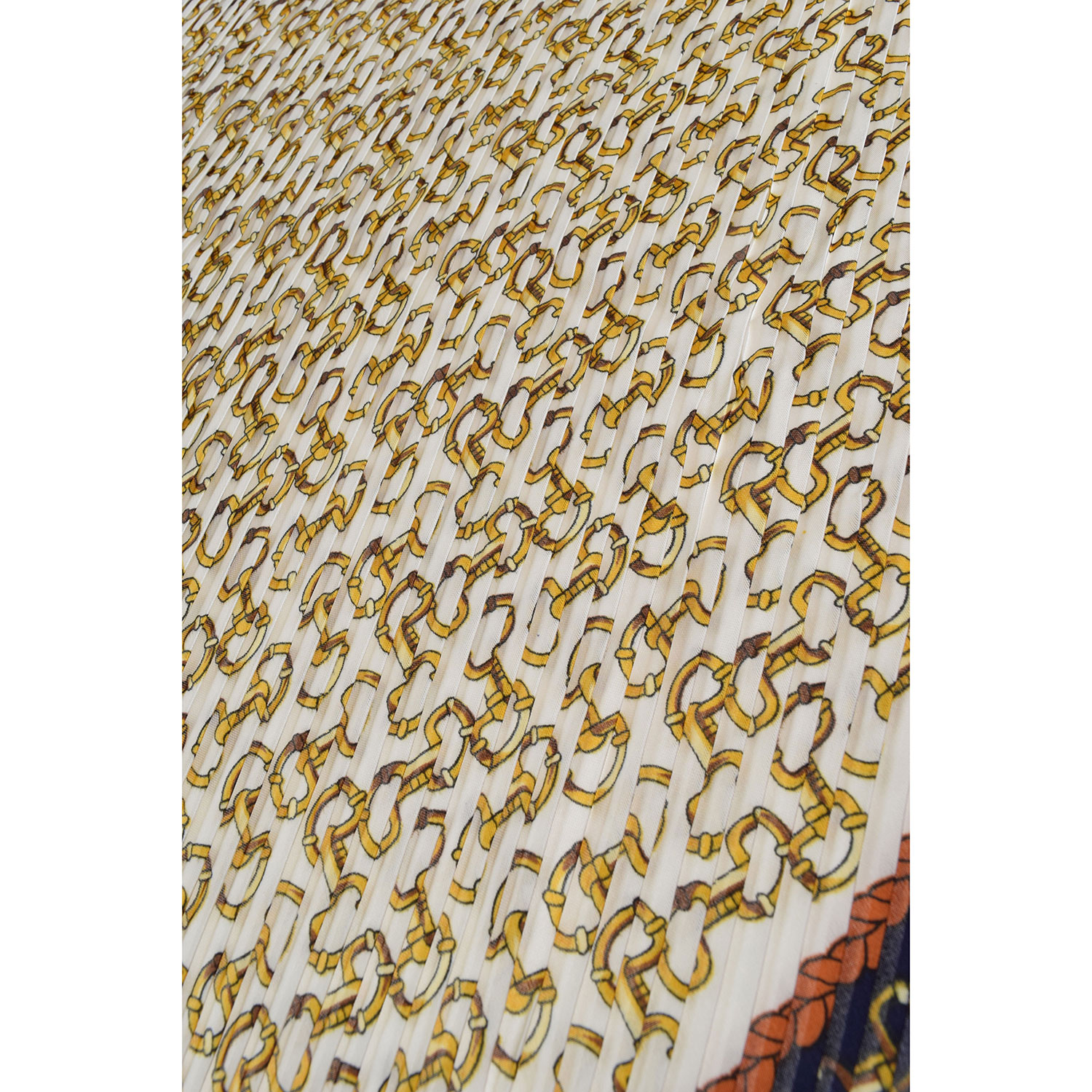 La Garçonne Accessoires Artigat Plissee Foulard mit mehrfarbigem Druck von La Garçonne Accessoire Detail