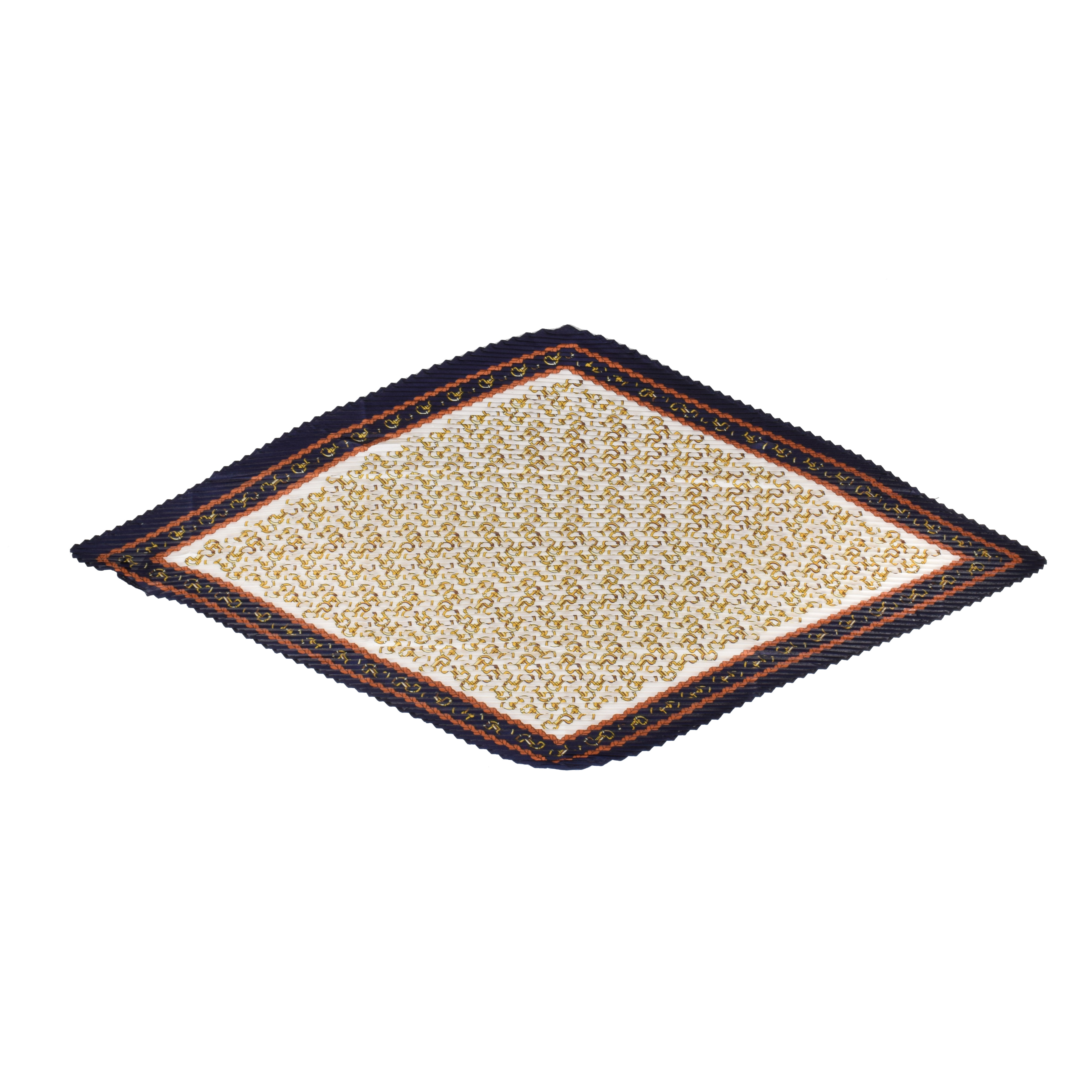 La Garçonne Accessoires Artigat Plissee Foulard mit mehrfarbigem Druck von La Garçonne Accessoire vorne offen