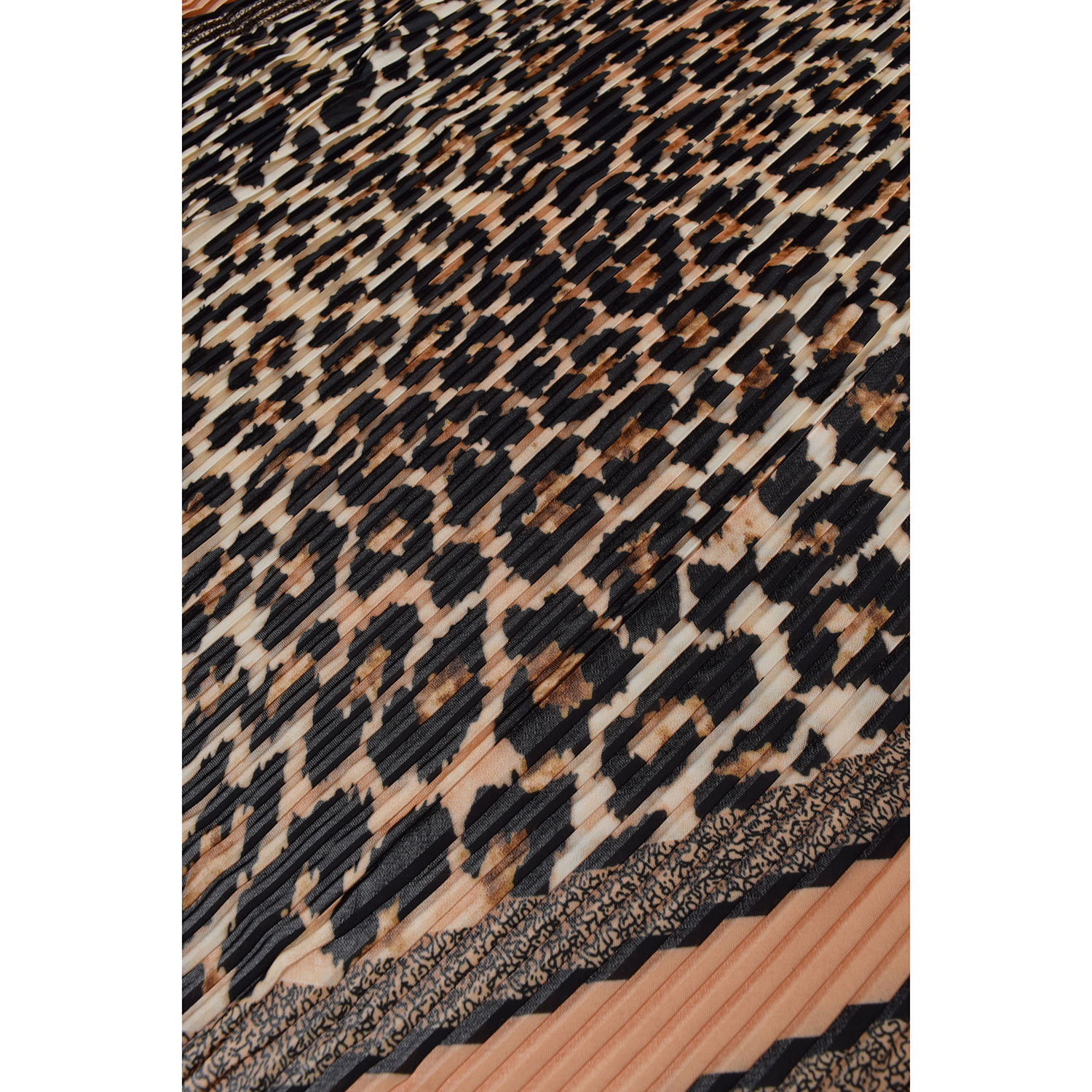 La Garçonne Accessoires Arvigna Plissee Foulard mit mehrfarbigem Druck von La Garçonne Accessoires Detail